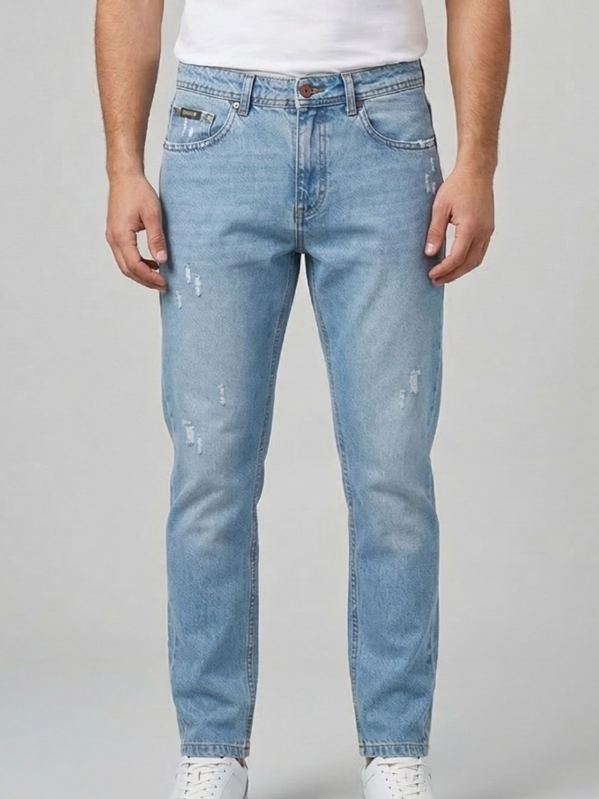 Jeans Carrot lavaggio chiaro Uomo - Squad2 - World Fashion