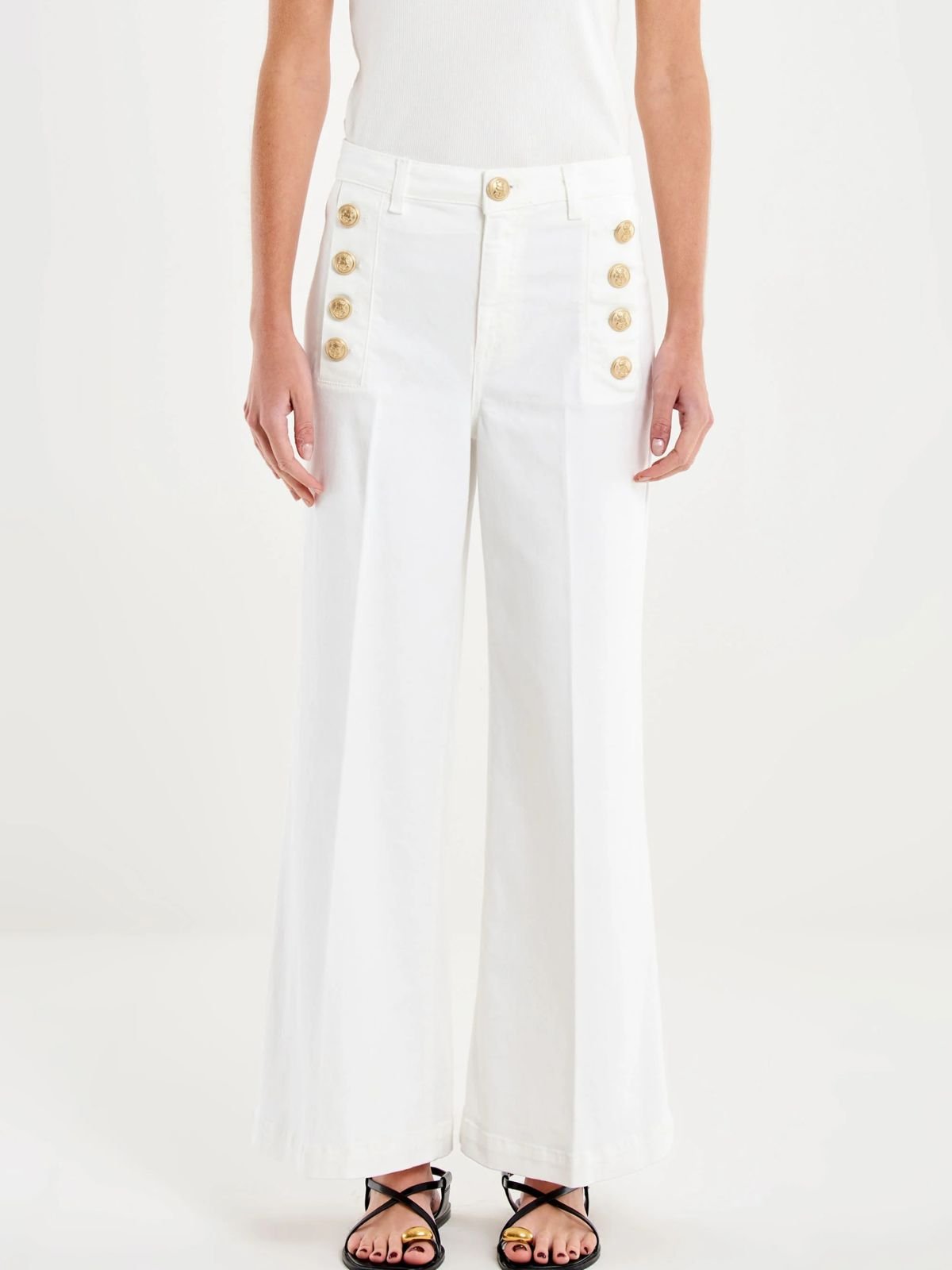 Jeans Cristina con Bottoni Donna - Vicolo - World Fashion