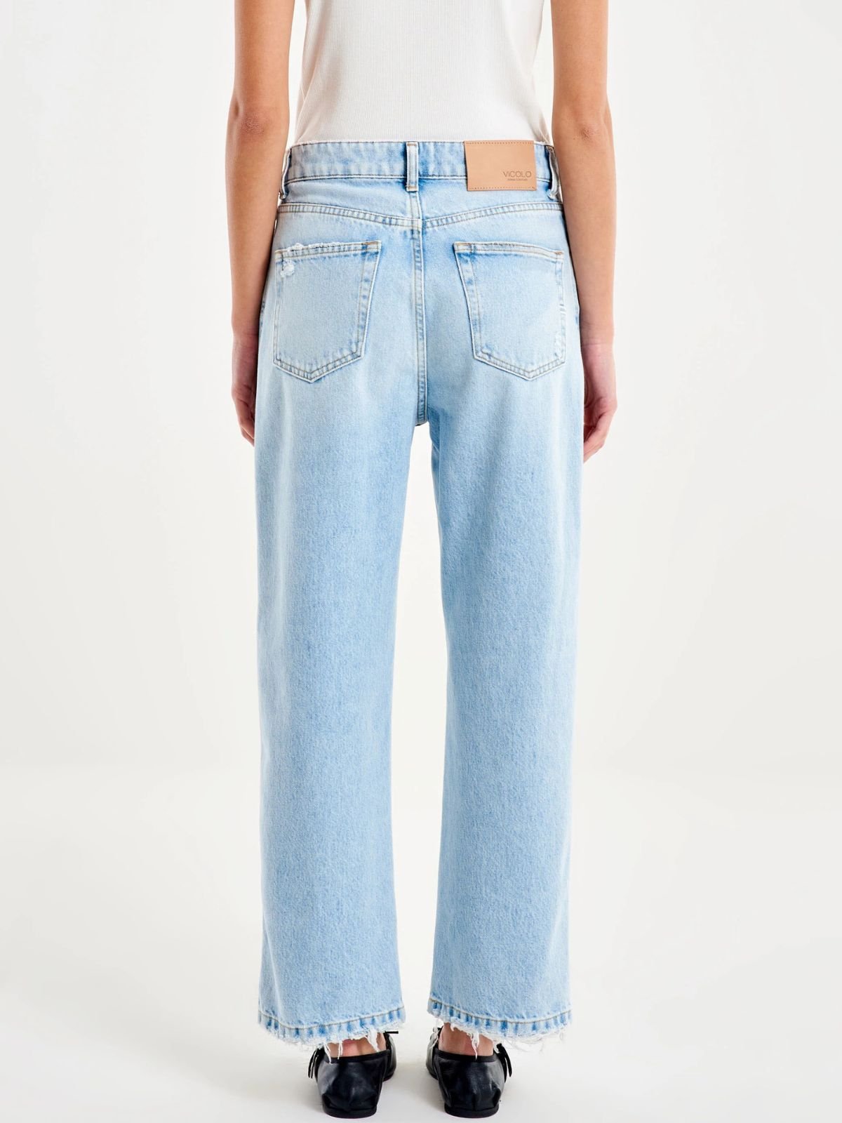 Jeans Icon Kate Fondo Rotture Donna - Vicolo - World Fashion