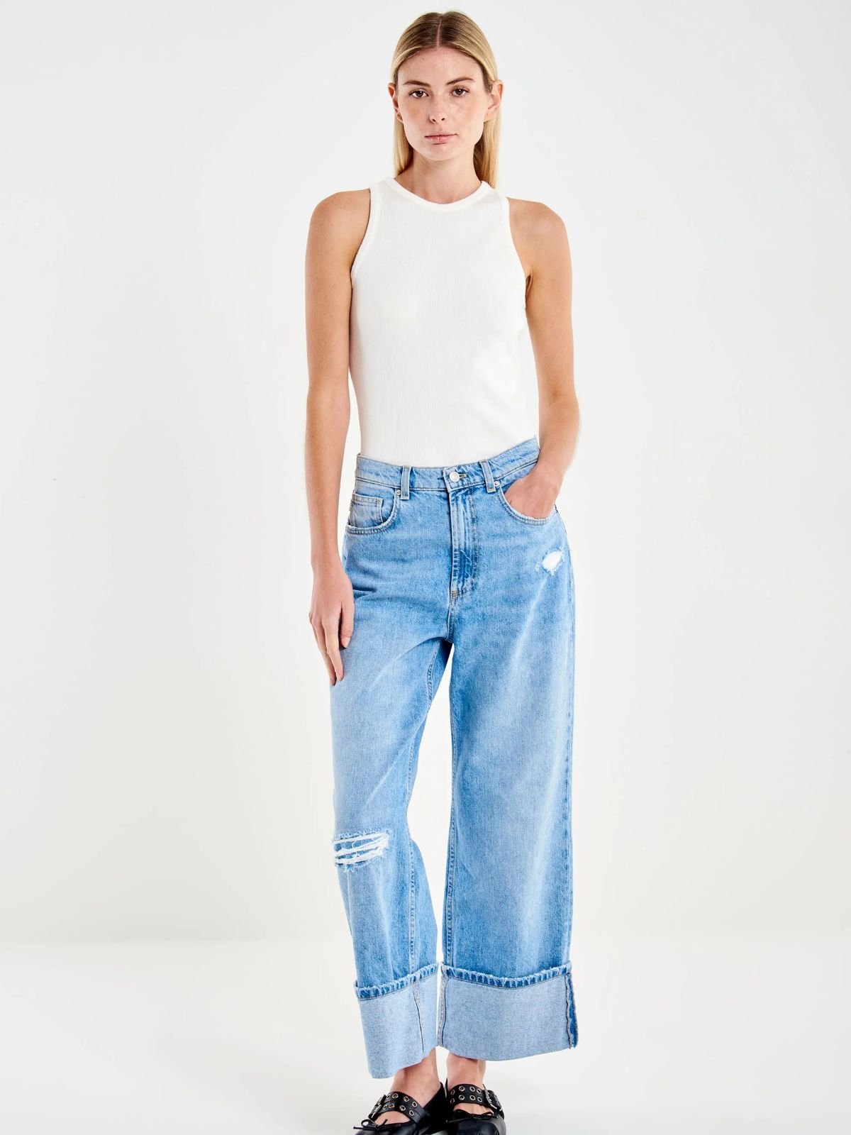 Jeans Kendall Wide Leg Donna - Vicolo - World Fashion