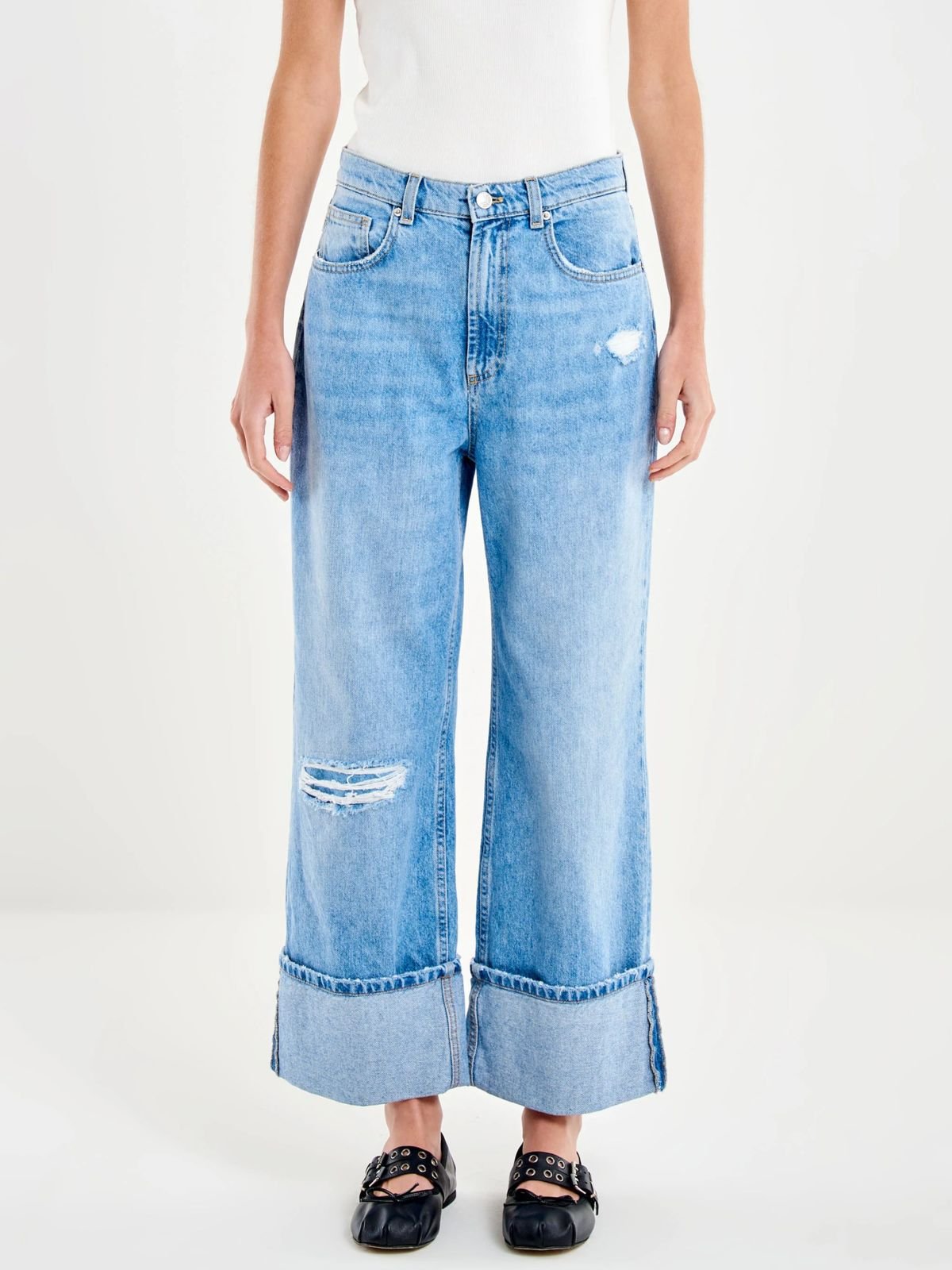 Jeans Kendall Wide Leg Donna - Vicolo - World Fashion