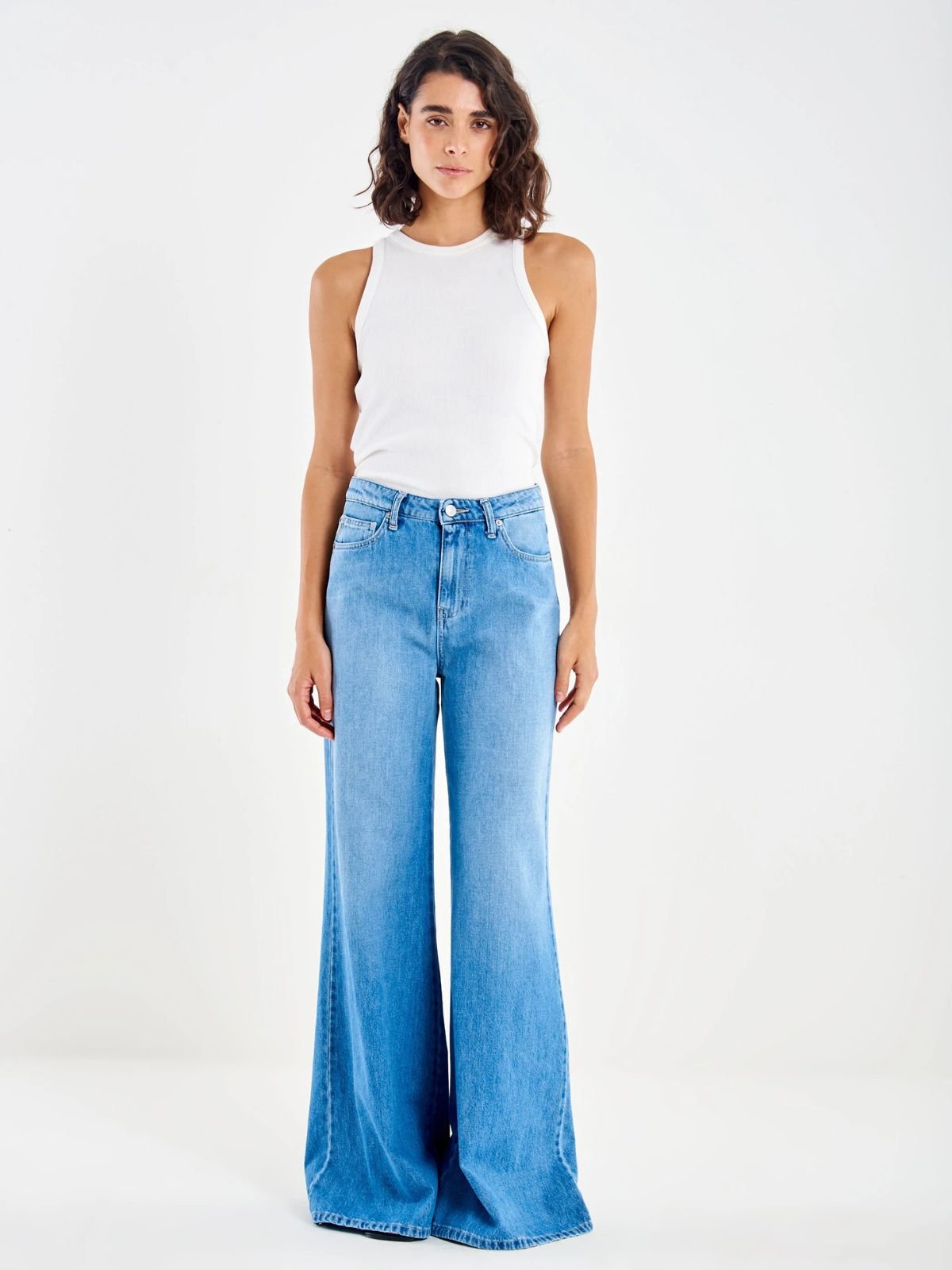 Jeans Sidney Wide Leg Donna - Vicolo - World Fashion