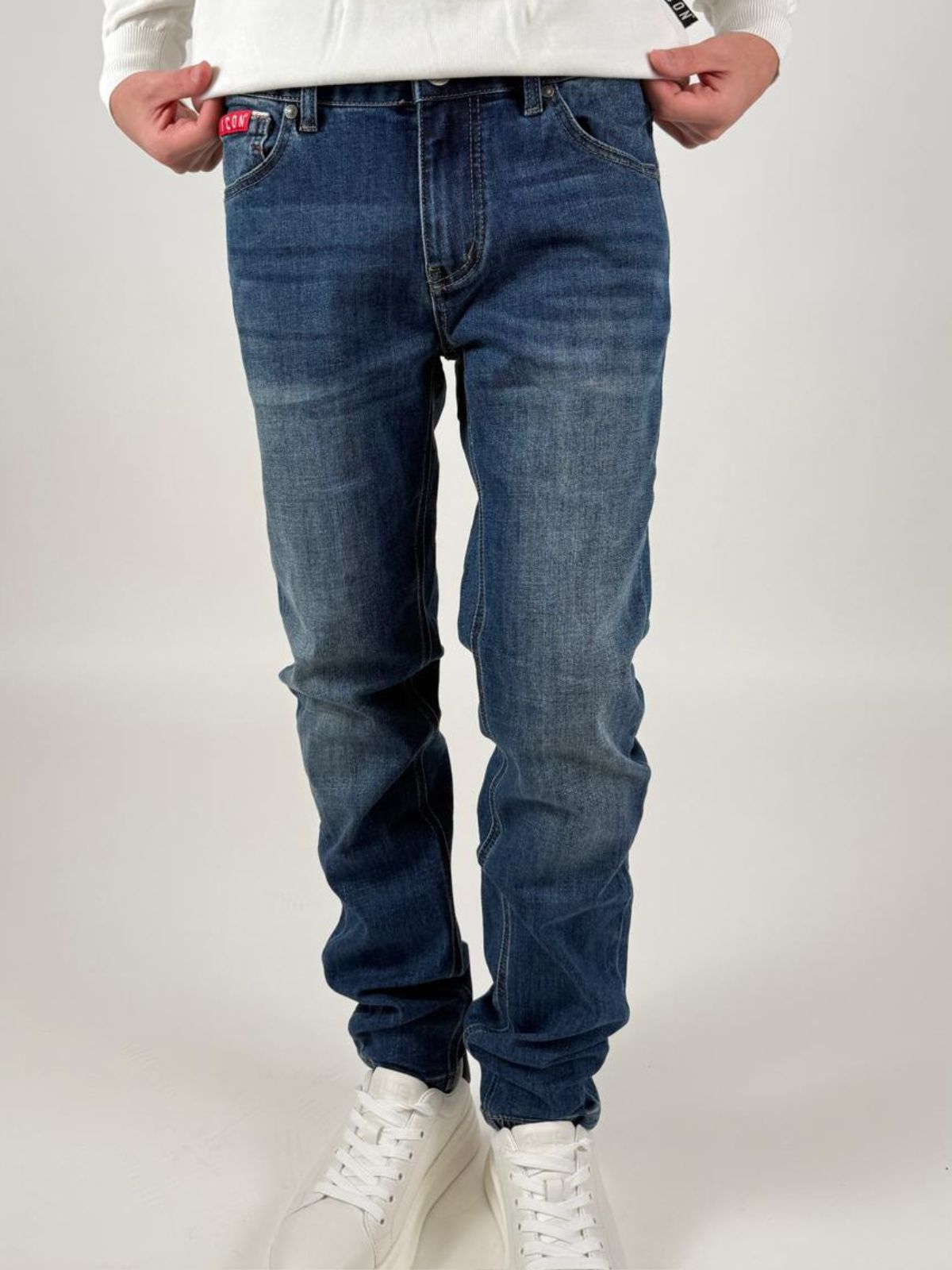Jeans Slim - Fit Basic Uomo - Icon - World Fashion