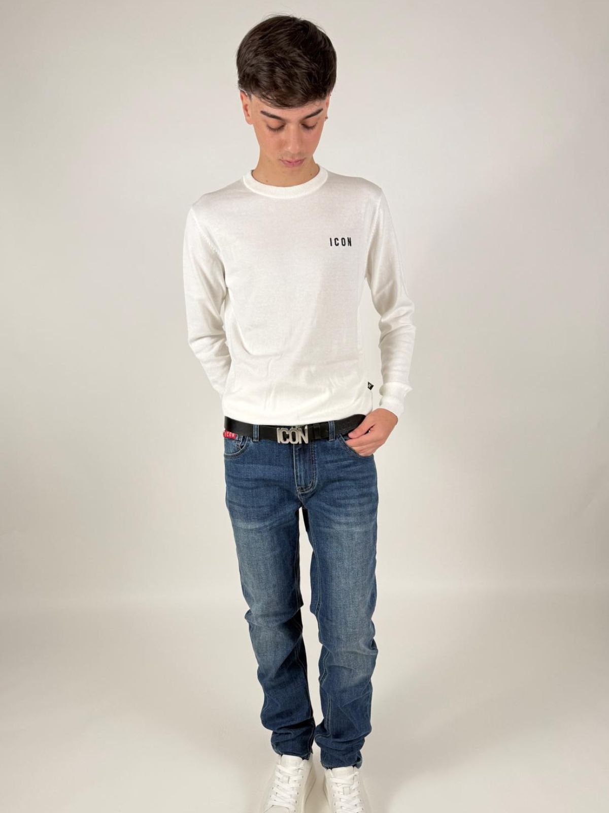 Jeans Slim - Fit Basic Uomo - Icon - World Fashion