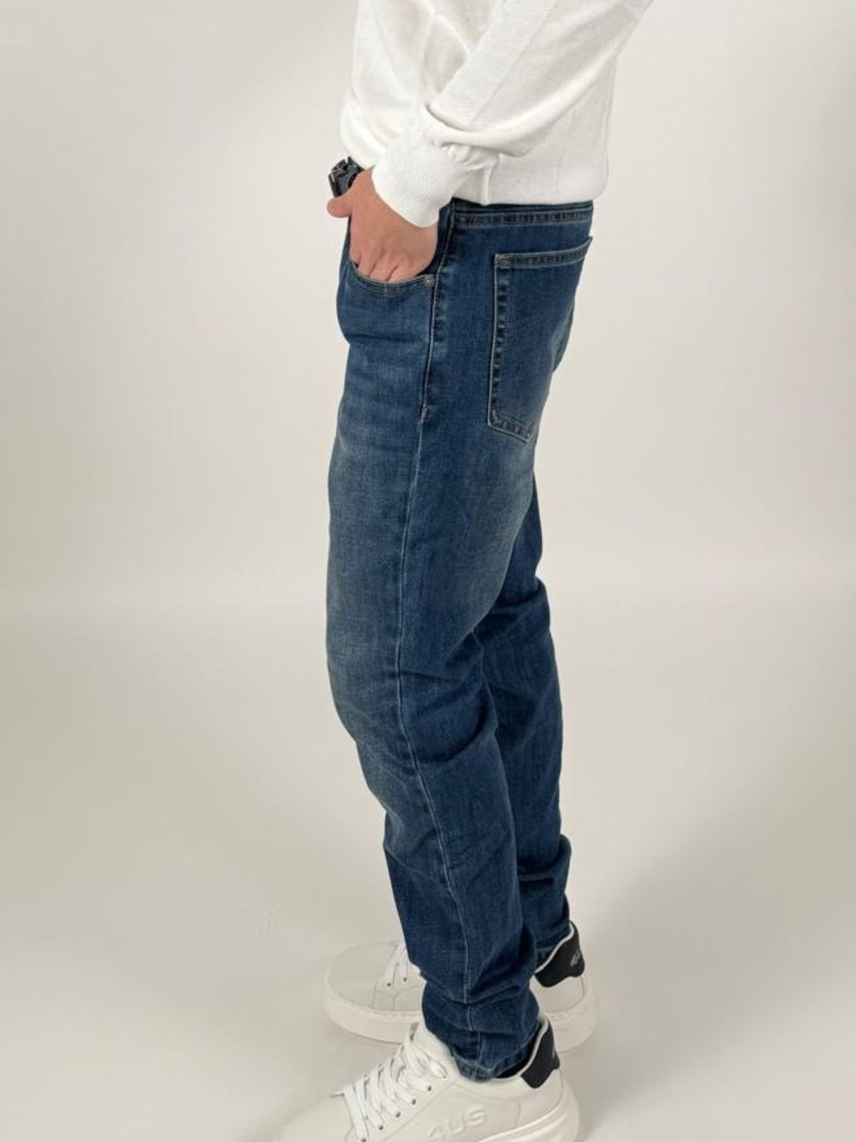 Jeans Slim - Fit Basic Uomo - Icon - World Fashion