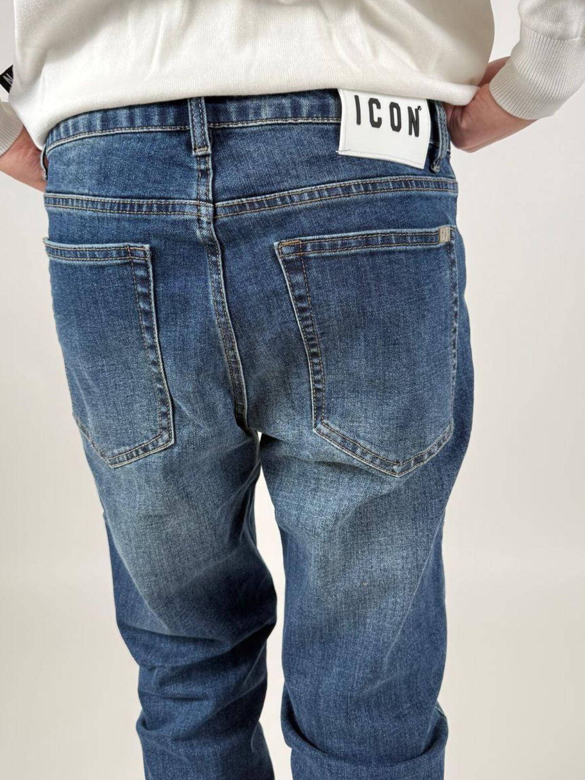 Jeans Slim - Fit Basic Uomo - Icon - World Fashion