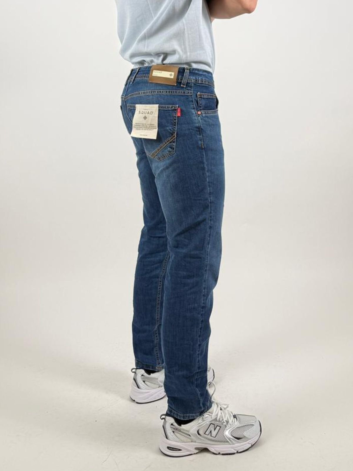 Jeans slim fit in denim stretch Uomo - Squad2 - World Fashion