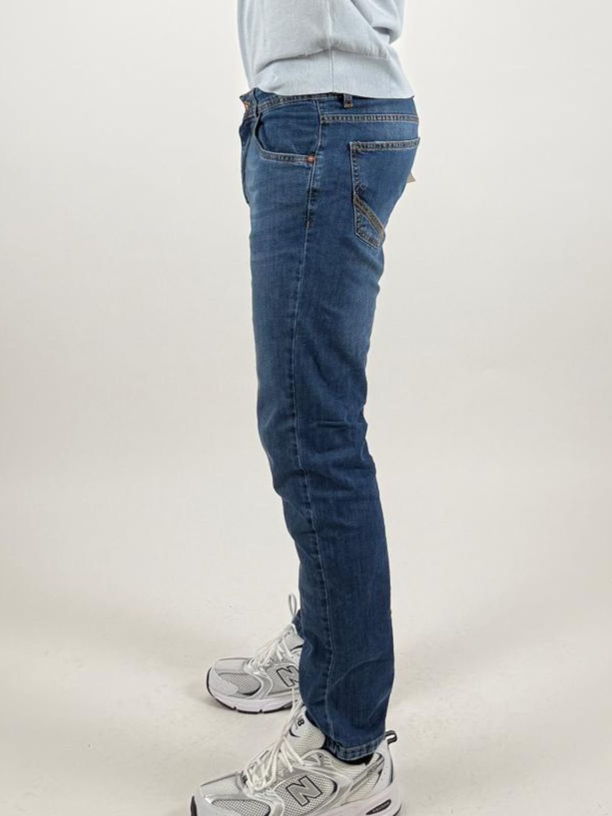 Jeans slim fit in denim stretch Uomo - Squad2 - World Fashion