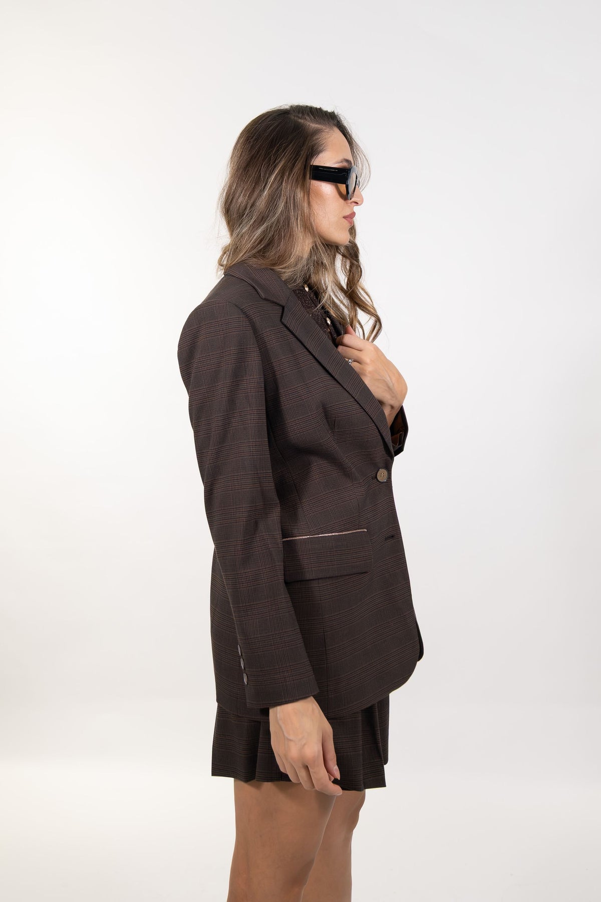 Markup - Blazer monopetto principe di galles - Donna