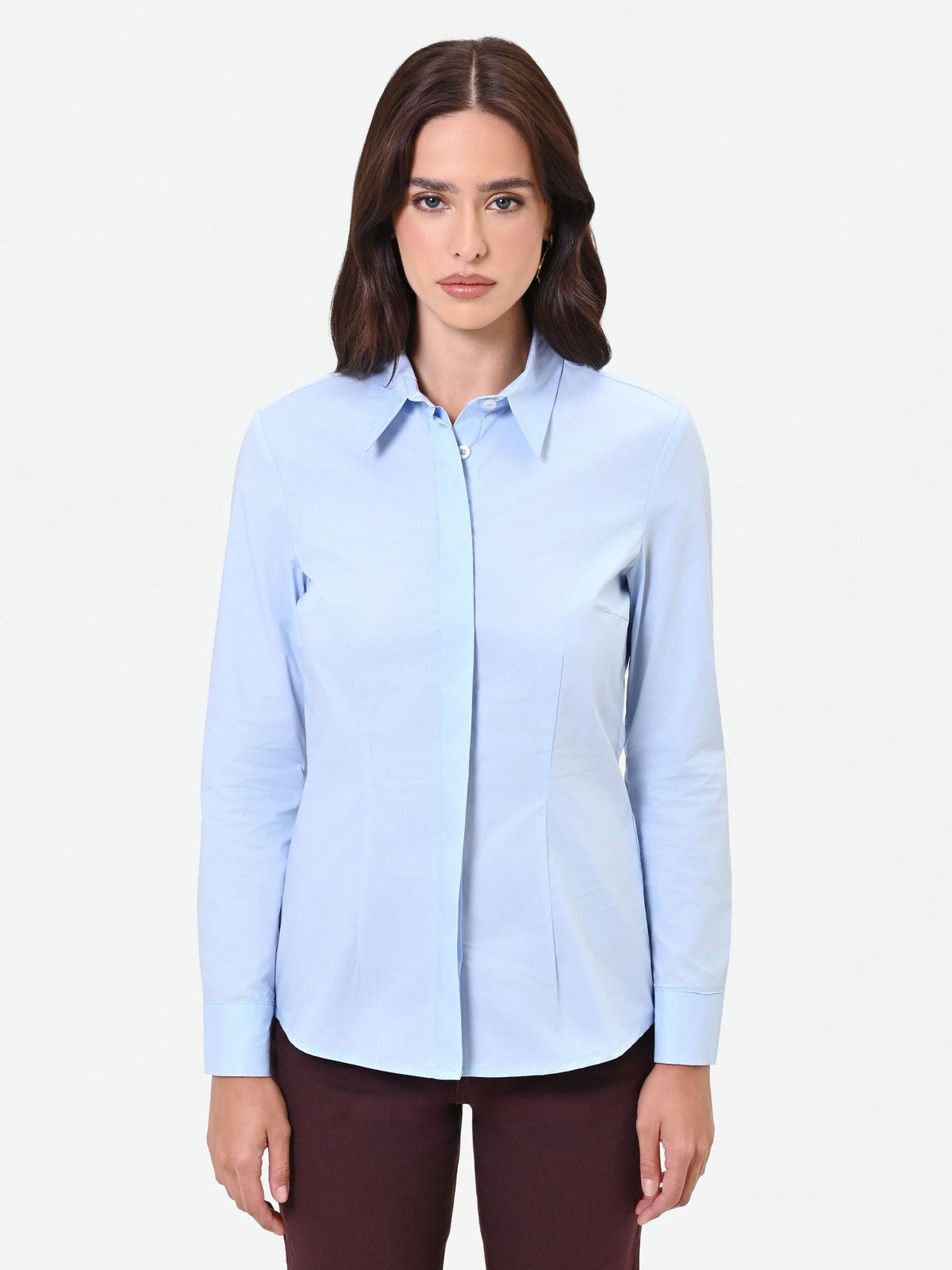 Rinascimento - Camicia sciancrata in cotone - Donna