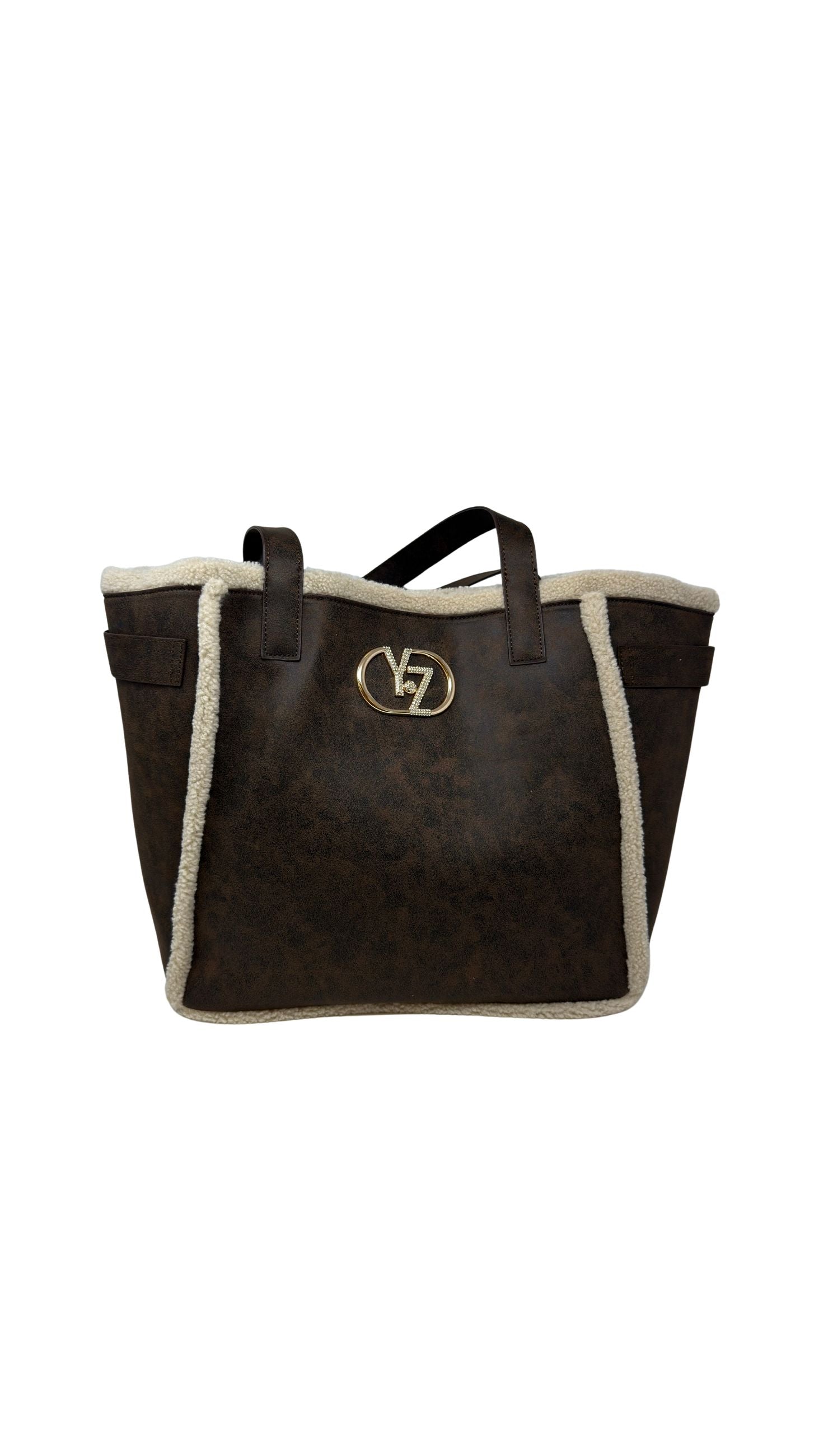 Yes Zee - Borsa Shopper Effetto Soft-Touch - Donna
