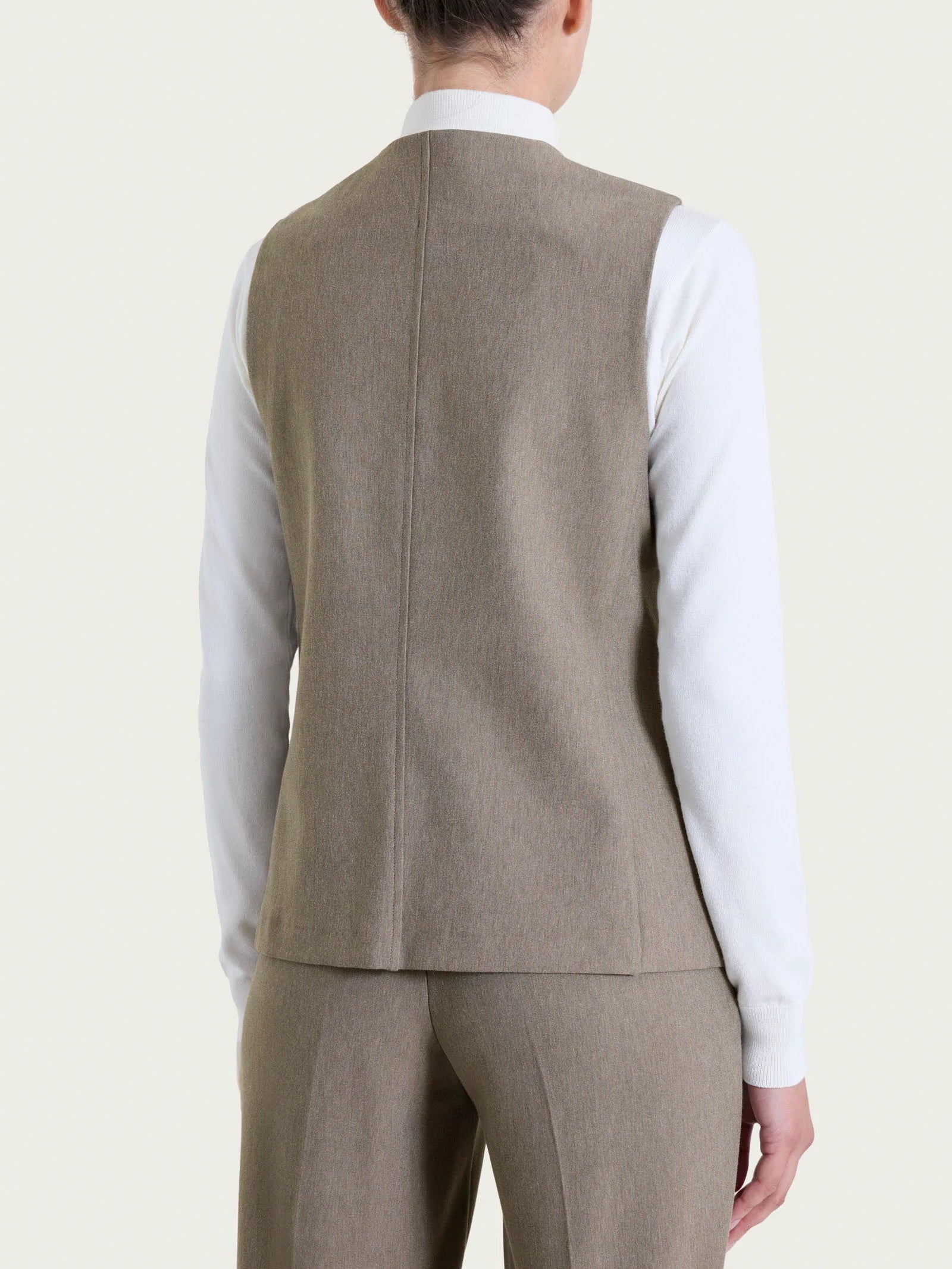 Ragno - Gilet con quattro bottoni in Compact - Donna