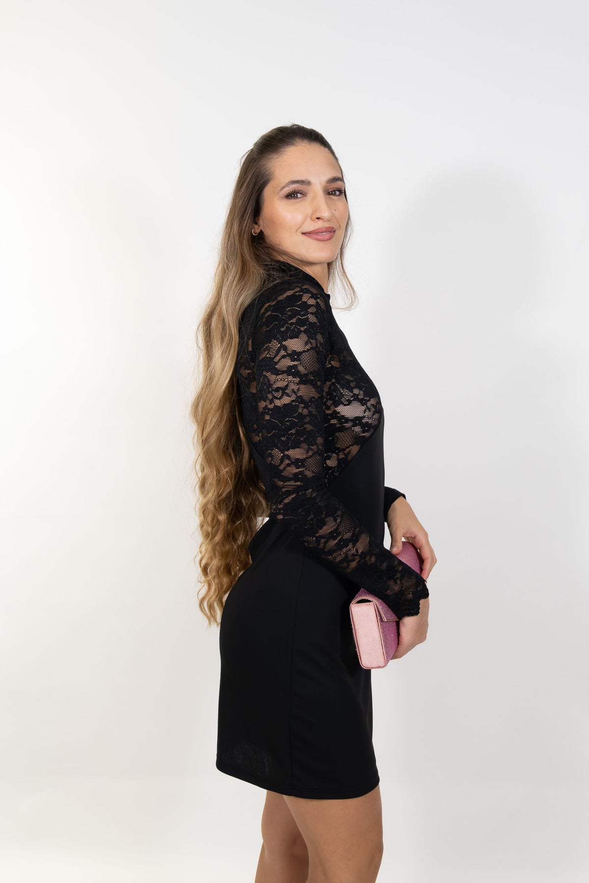 Gaudì - Abito corto con scollo in pizzo - Donna