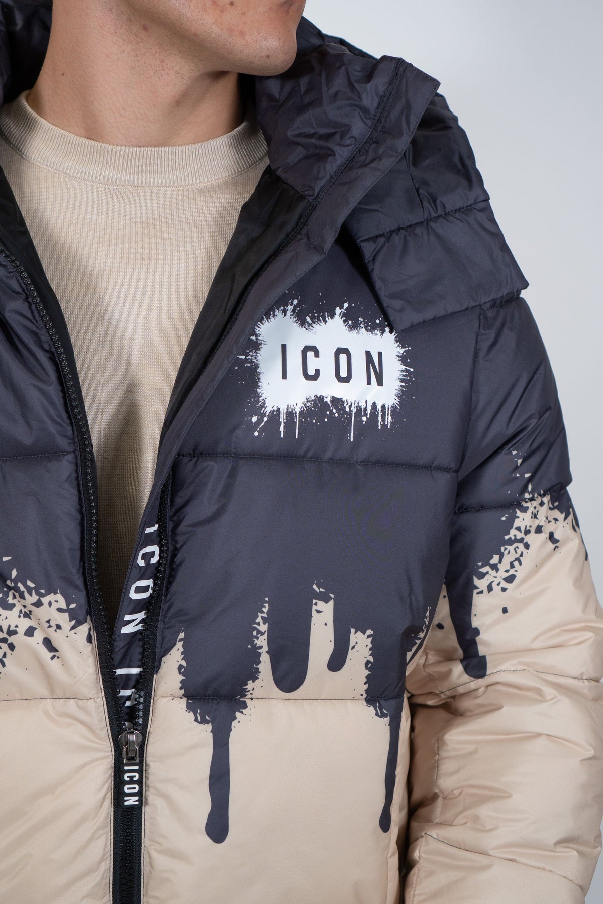 Icon - Giubbotto Con Colature - Uomo