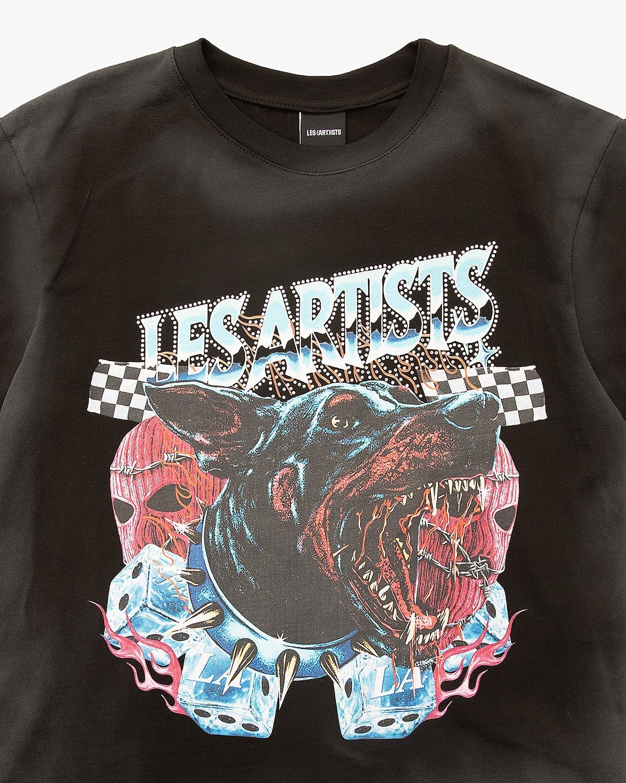 Les (Art)ist - T-Shirt M/M Boxy Fit 100% Cotone Dog Black - Unisex adulto - World Fashion