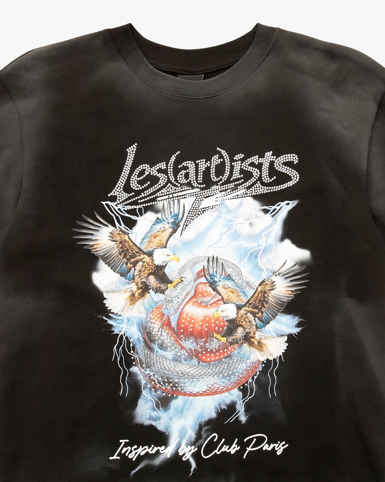 Les (Art)ist - T-Shirt M/M Boxy Fit 100% Cotone Eagles Black - Unisex adulto - World Fashion