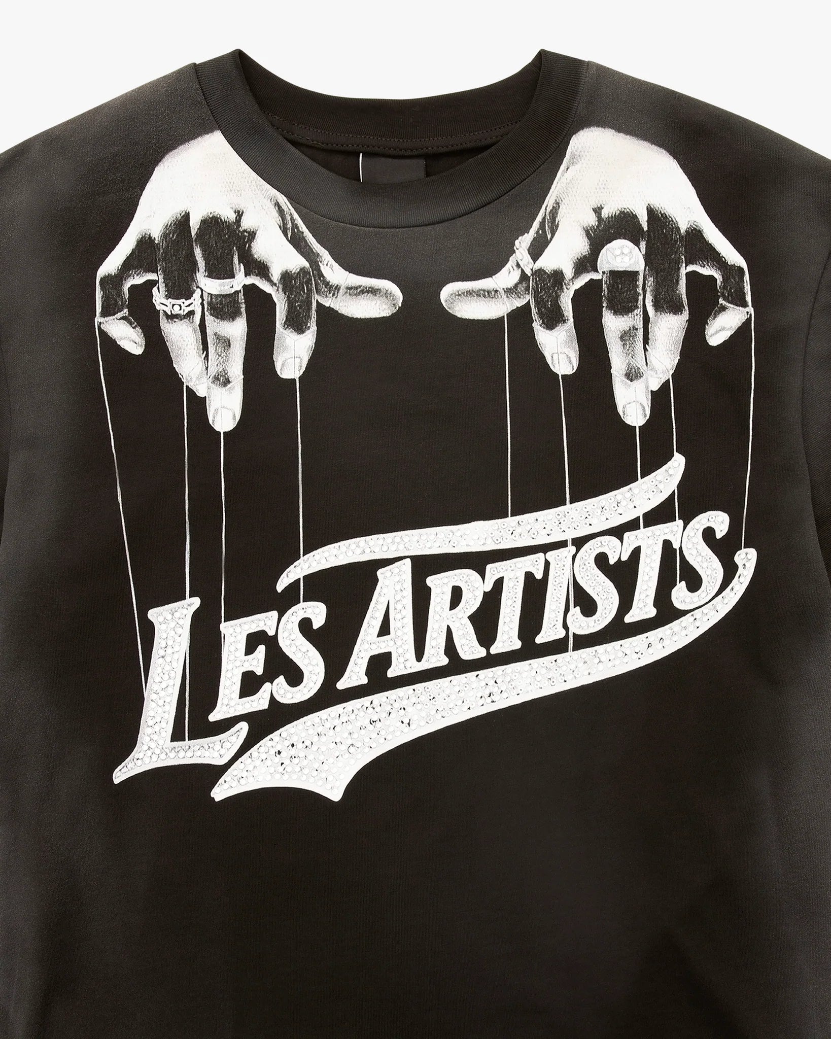 Les (Art)ist - T-Shirt M/M Boxy Fit 100% Cotone Hands Black - Unisex adulto - World Fashion
