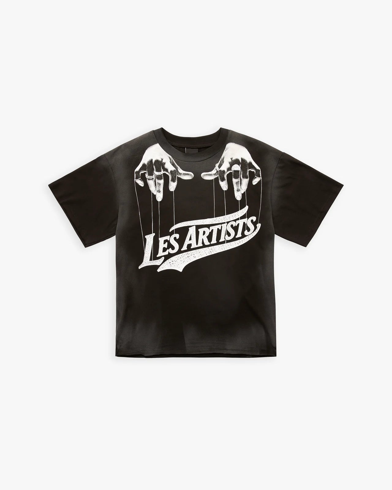 Les (Art)ist - T-Shirt M/M Boxy Fit 100% Cotone Hands Black - Unisex adulto - World Fashion
