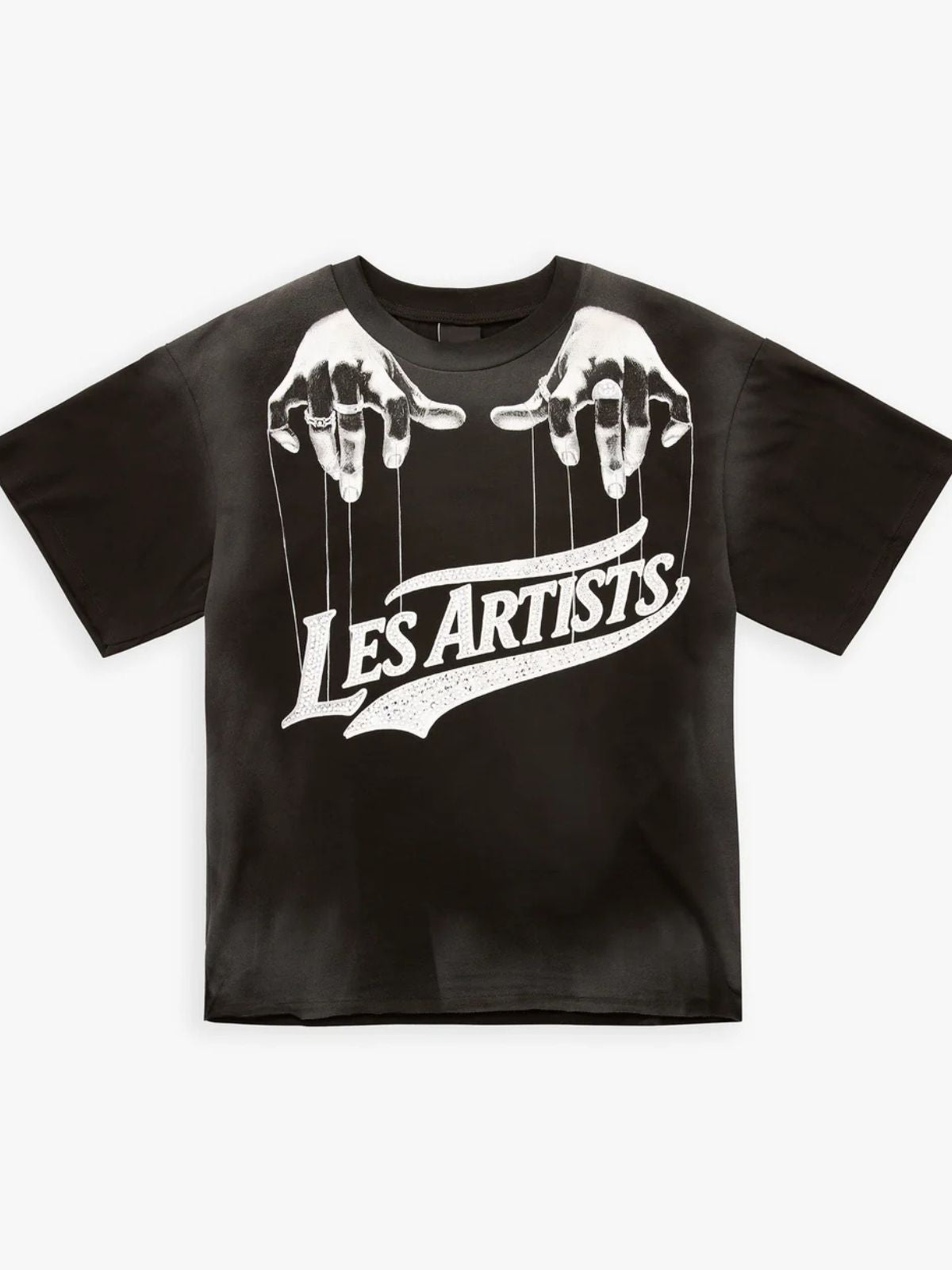 Les (Art)ist - T-Shirt M/M Boxy Fit 100% Cotone Hands Black - Unisex adulto - World Fashion
