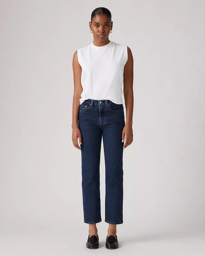 Levi's - 501 Original Cropped Salsa Stonewashed - Donna - World Fashion