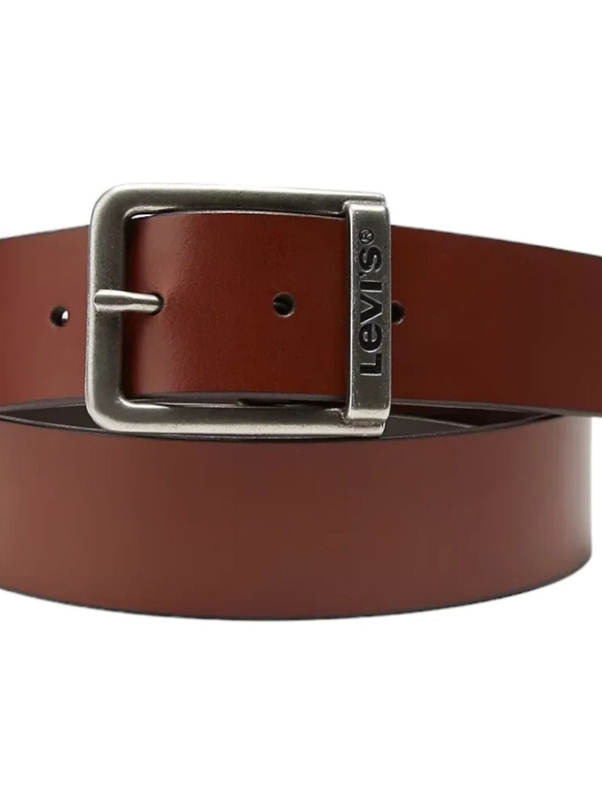 Levis - Cintura in pelle marrone cuoio - Uomo - World Fashion