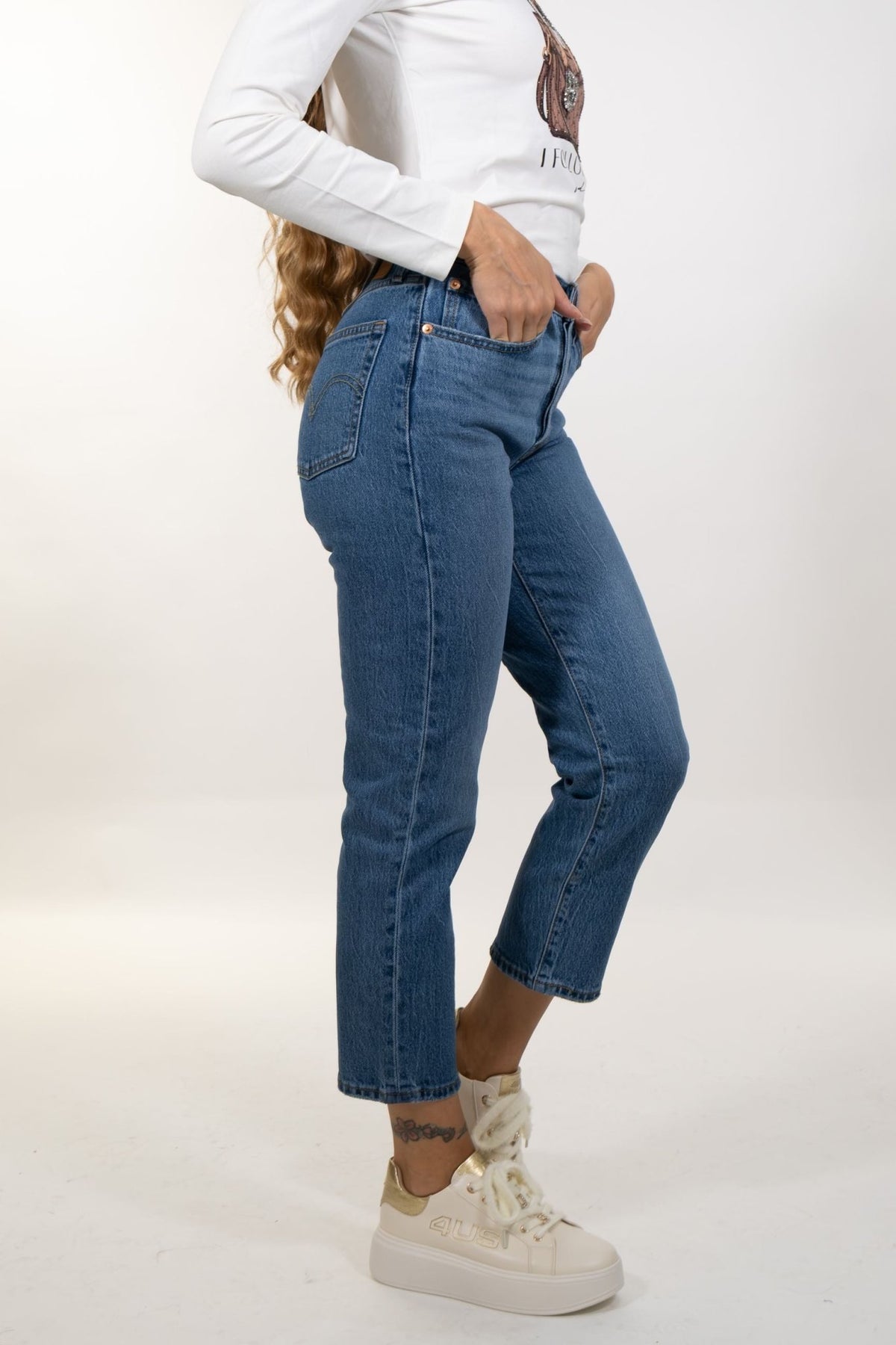 Levis - Jeans 501 Crop - Donna - World Fashion