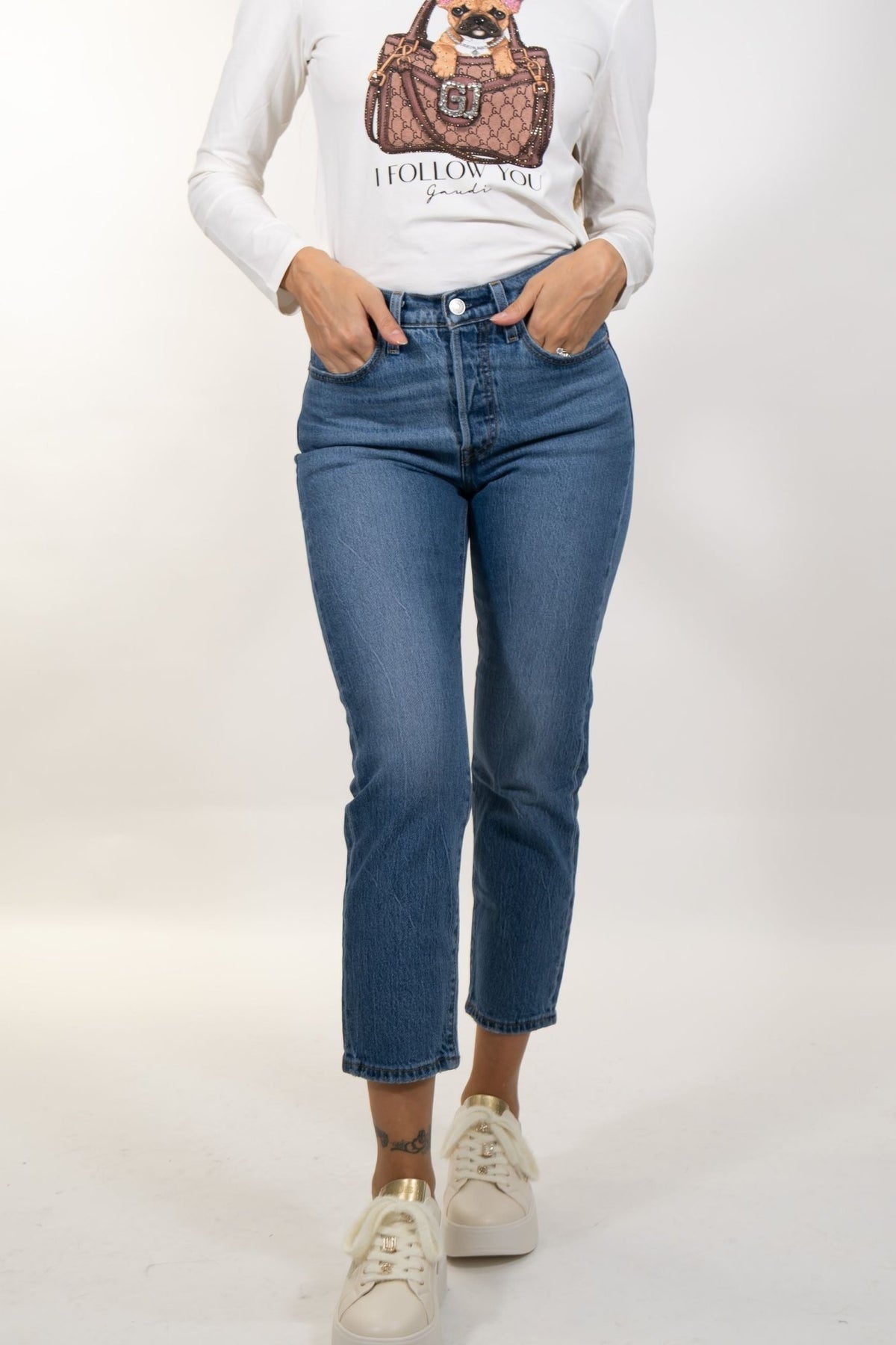 Levis - Jeans 501 Crop - Donna - World Fashion