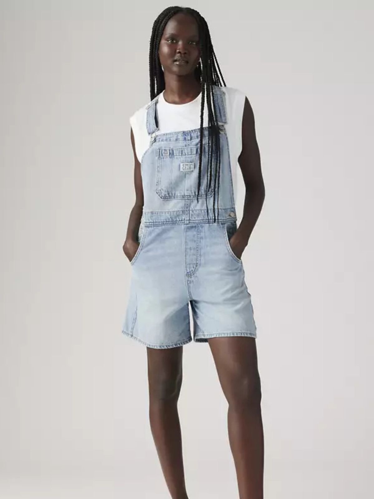 Levis - Salopette a short - Donna - World Fashion