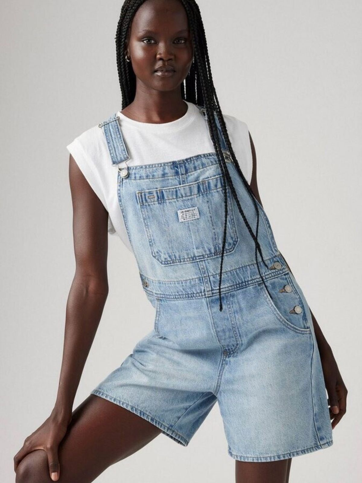 Levis - Salopette a short - Donna - World Fashion