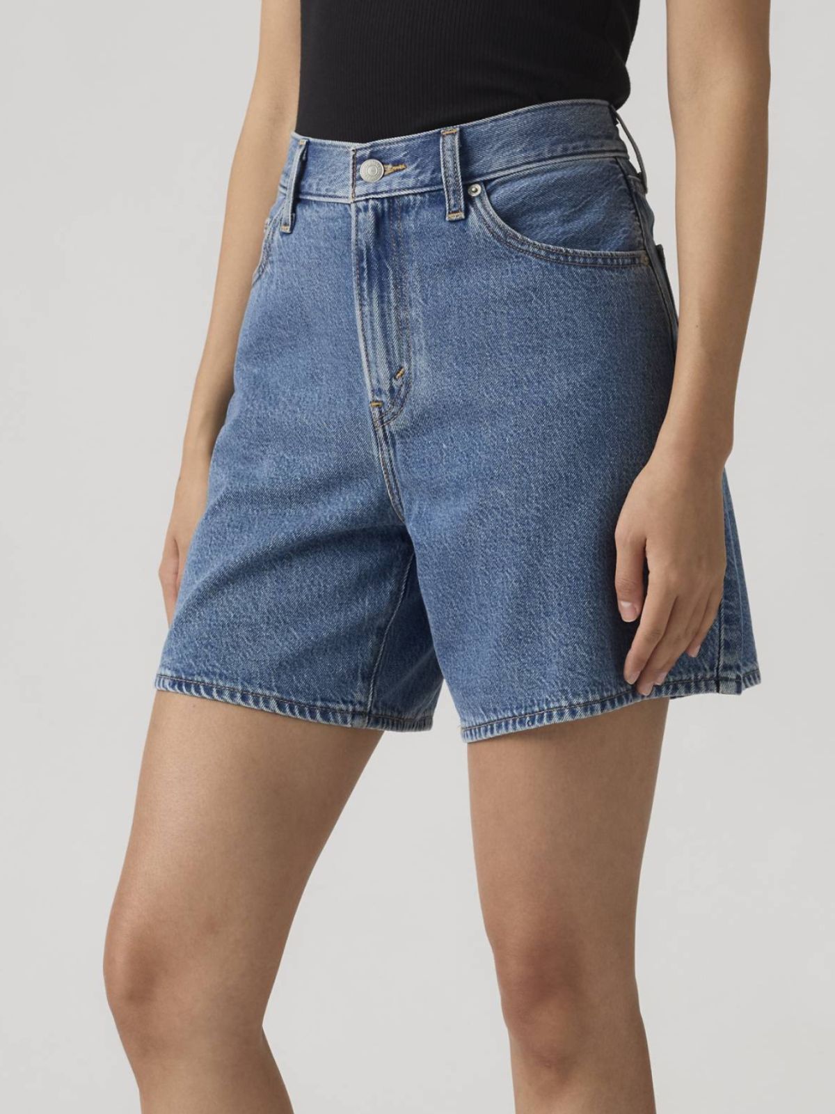Levis - Short larghi a vita alta, leggeri - Donna - World Fashion