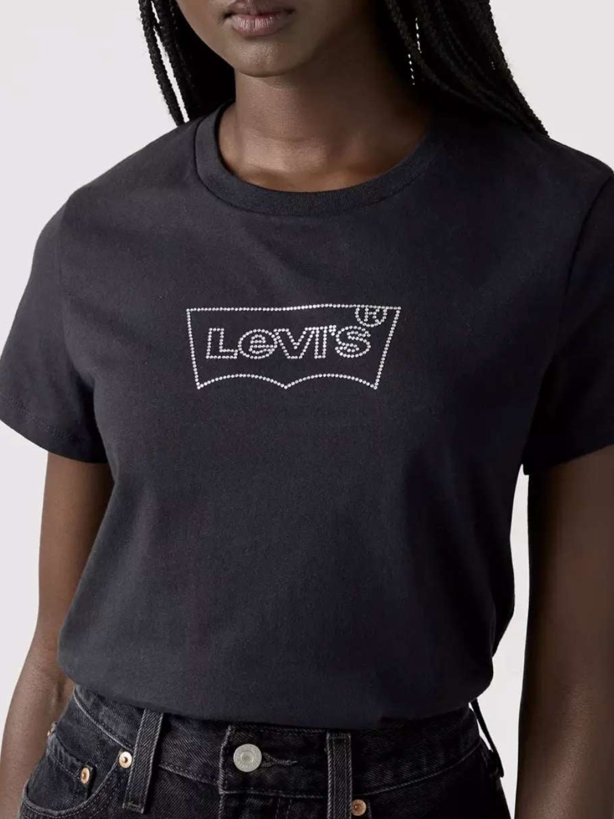 Levis - T-Shirt con grafica in strass - Donna - World Fashion