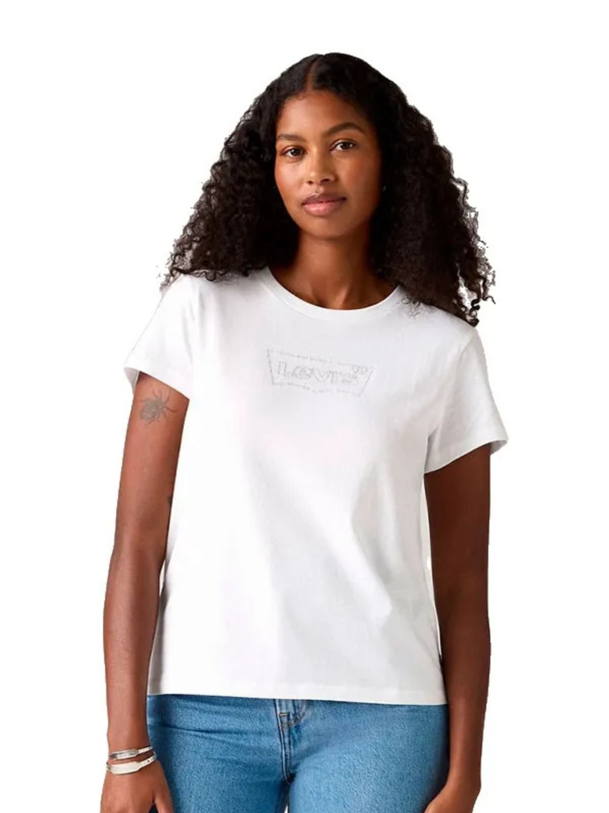Levis - T-Shirt con grafica in strass - Donna - World Fashion