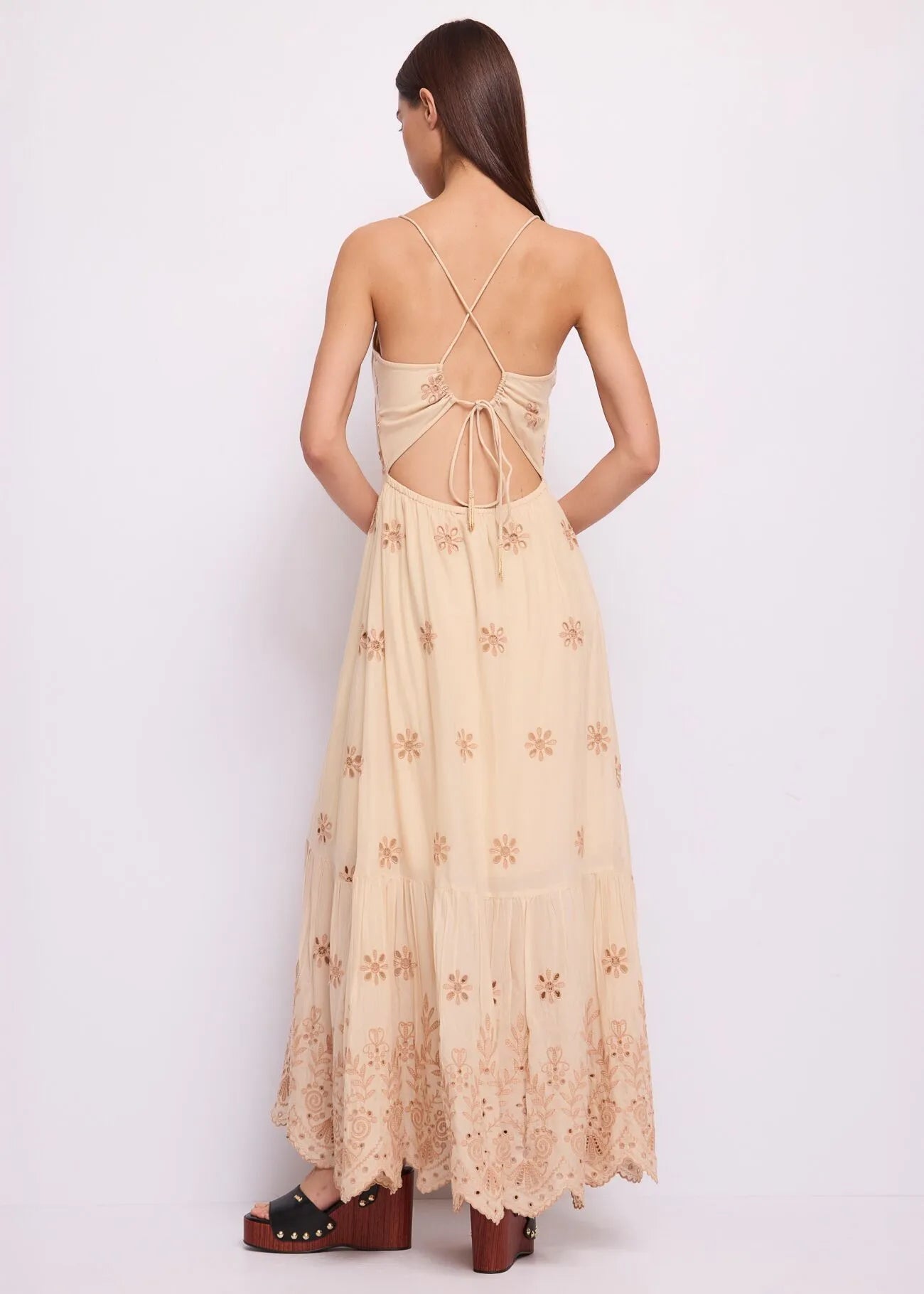 Gaudì - Abito in cotone ricamato - Donna