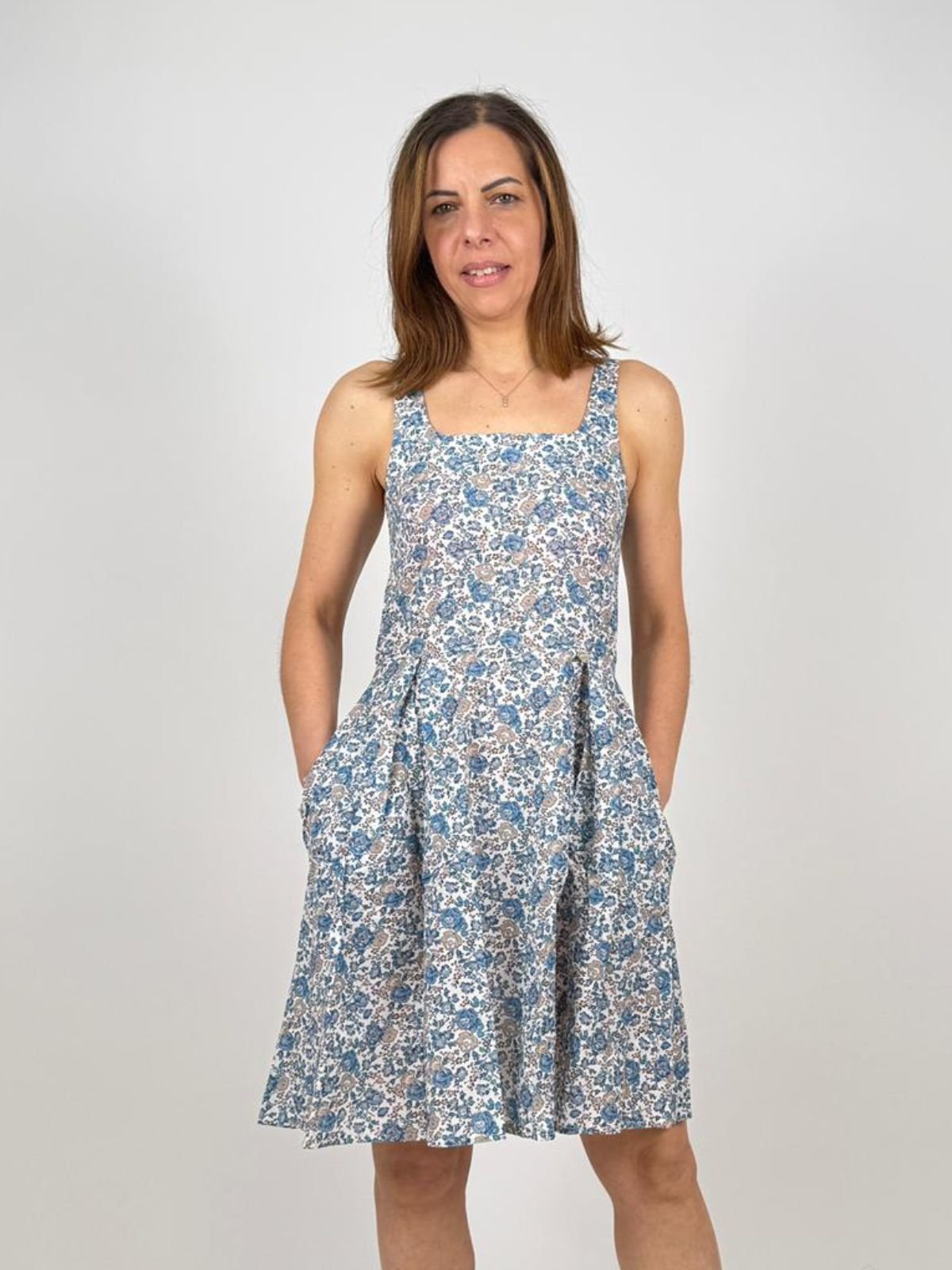 Lolita - Abito Corto Smanicato Stampa Provenzale - Donna - World Fashion