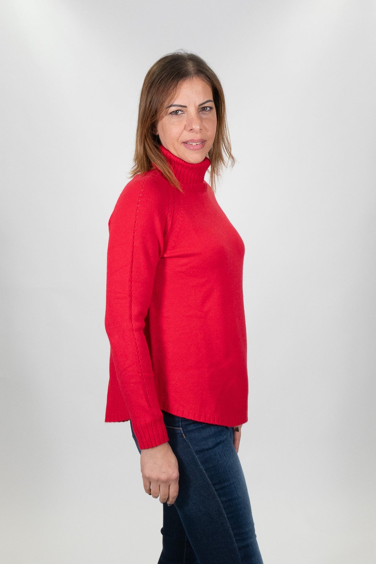 Lolita - Pull collo alto stondato - Donna - World Fashion