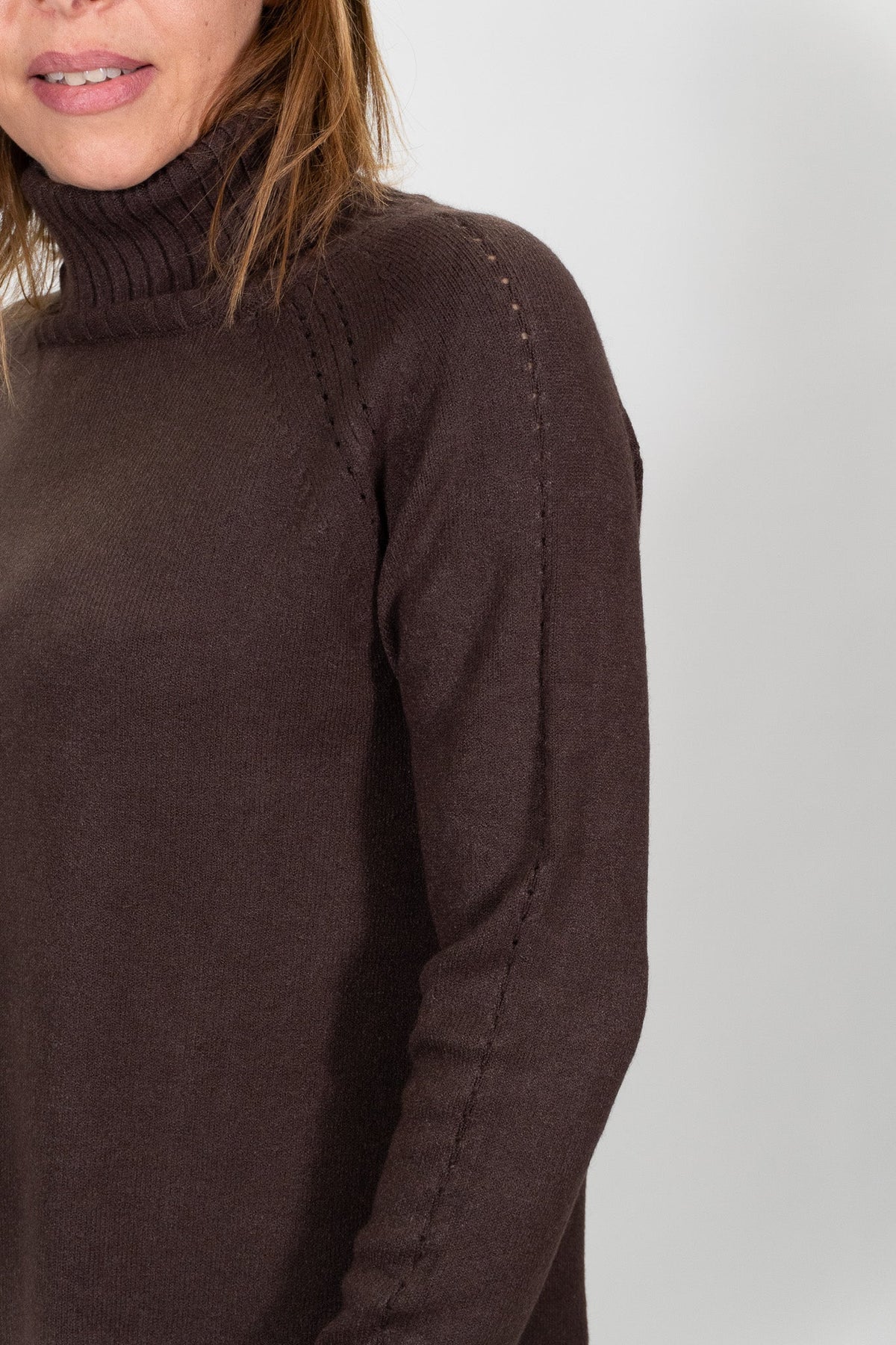 Lolita - Pull collo alto stondato - Donna - World Fashion