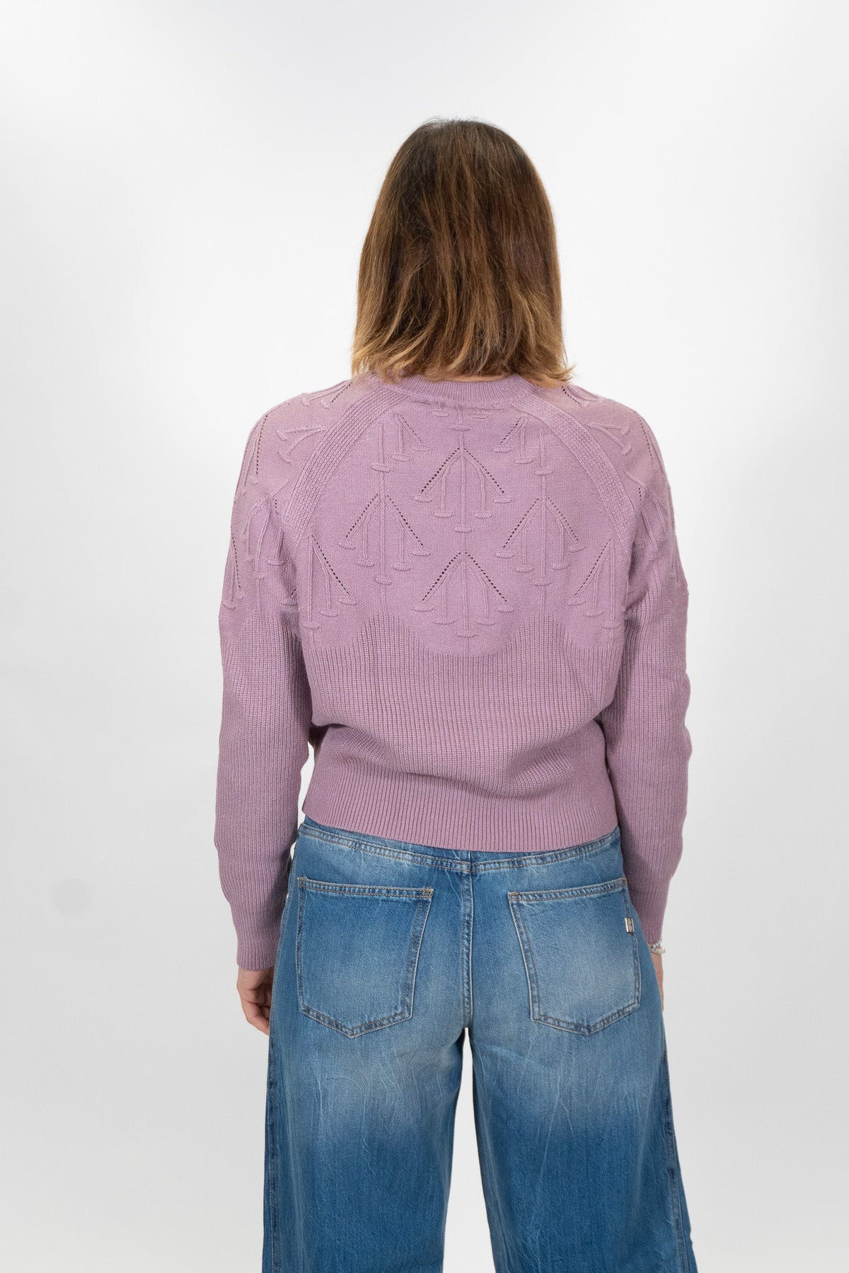Lolita - Pull girocollo in maglia lavorata - Donna - World Fashion
