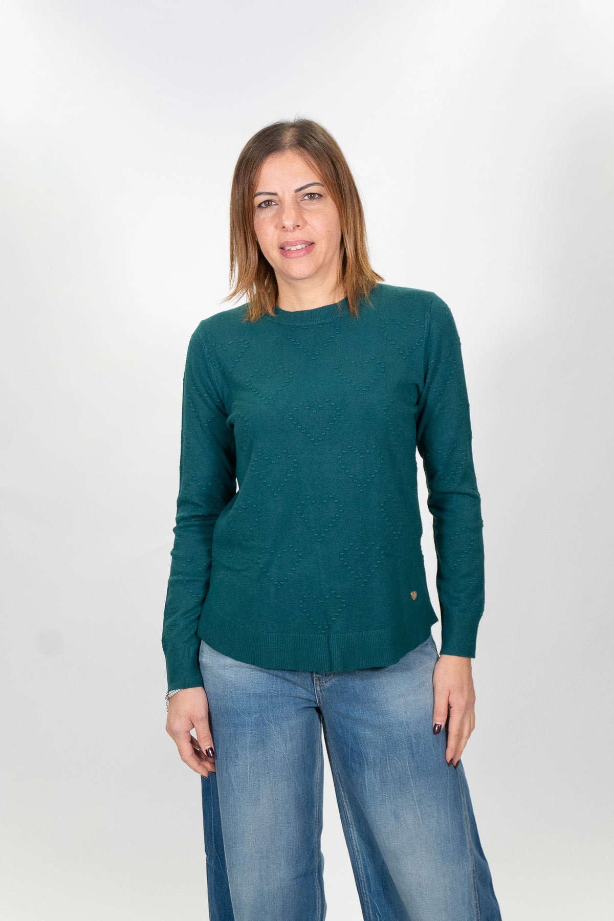 Lolita - Pull girocollo lavorazione cuori - Donna - World Fashion