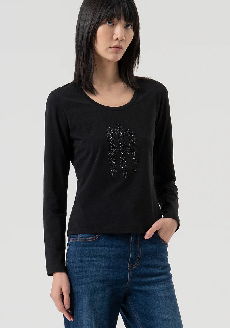 T-shirt slim in jersey di cotone Donna - Fracomina