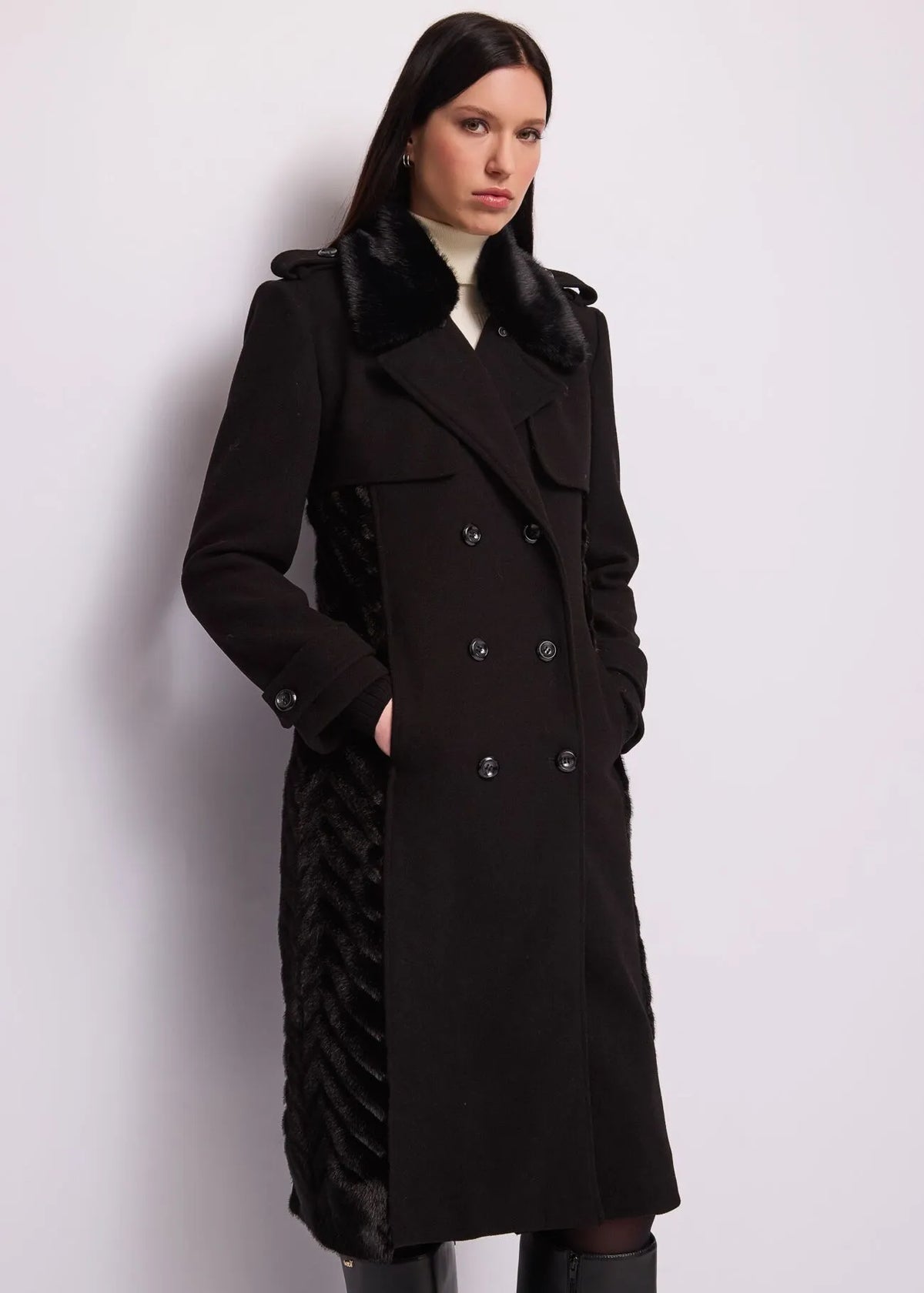 Gaudì - Trench doppiopetto in panno - Donna