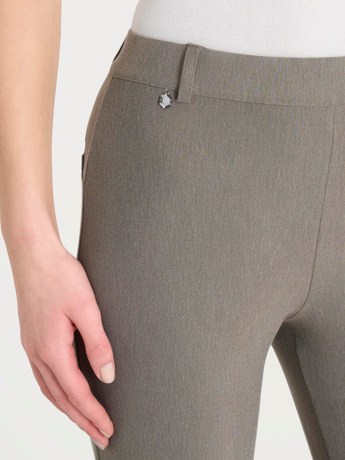 Ragno - Pantalone flare alla caviglia in Compact - Donna