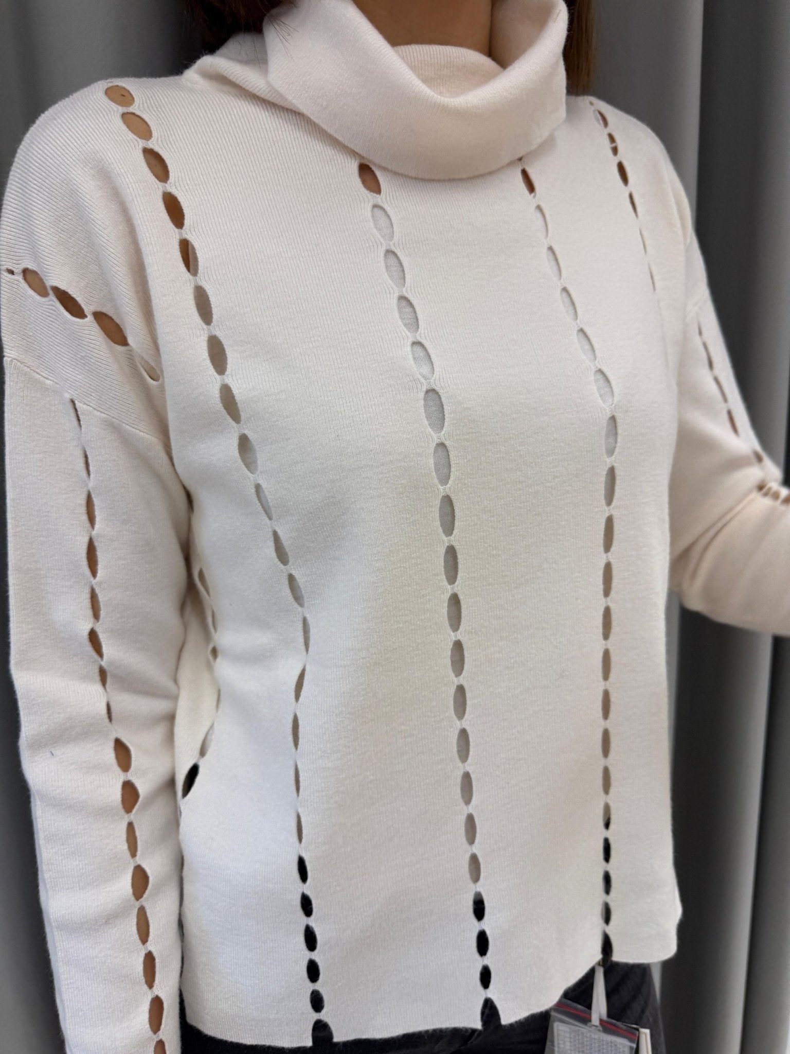 Maglia collo alto traforata con canotta Donna - LOLITA - LO25339 - World Fashion