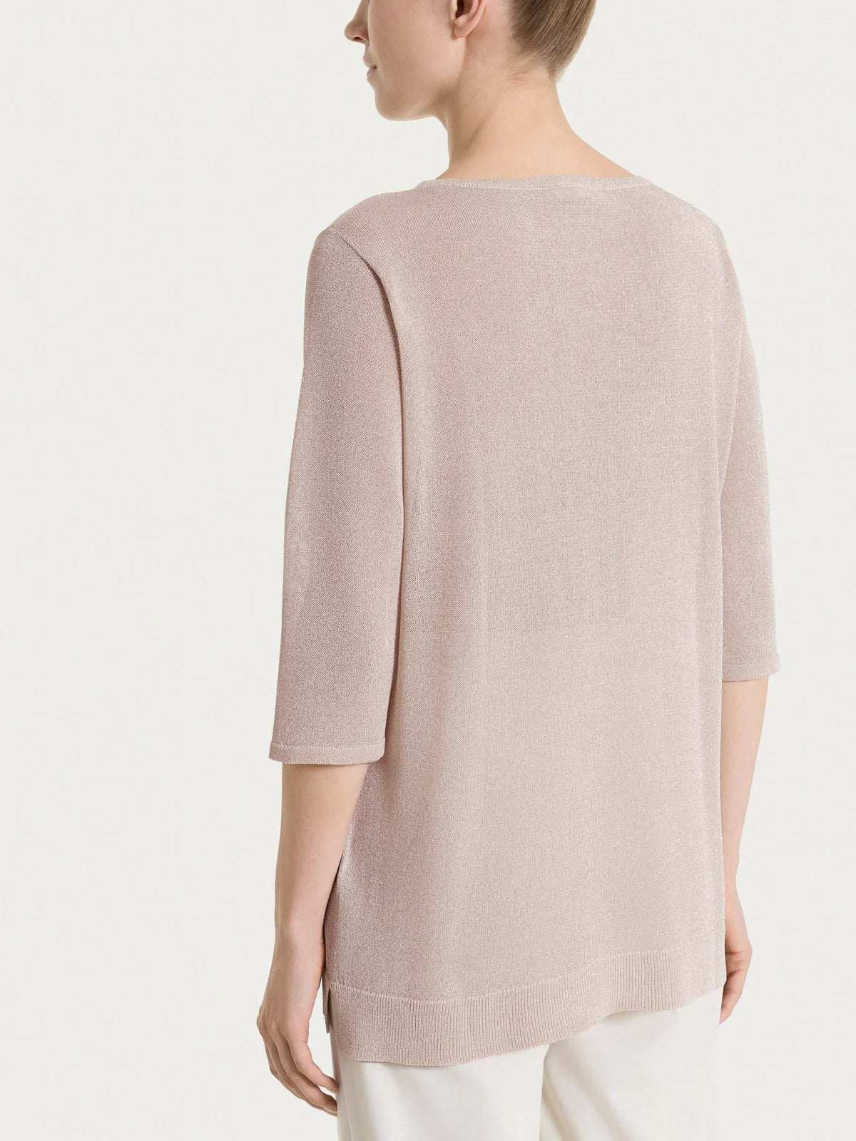 Maglia con manica 3/4 in Crêpe Lurex Donna - Ragno - World Fashion