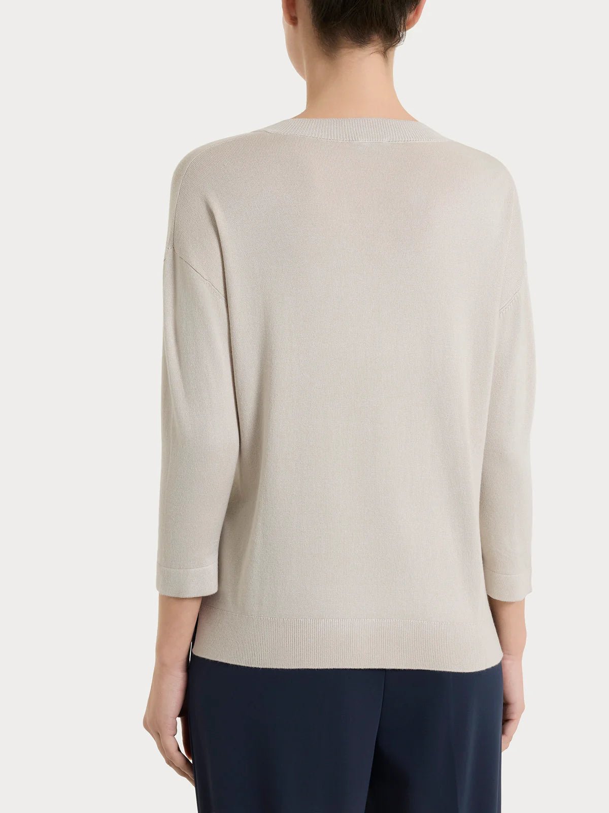 Maglia con scollo a V e con manica 3/4 in Summertime Donna - Ragno - World Fashion