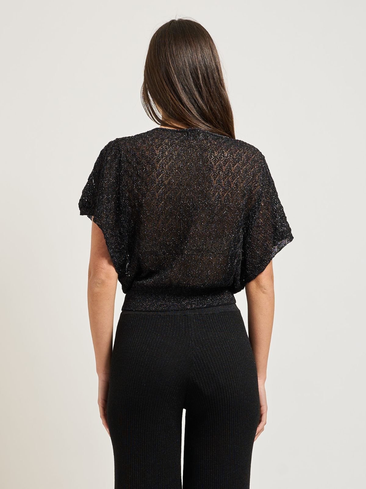 Maglia corta maniche a farfalla Donna - Yes Zee - World Fashion