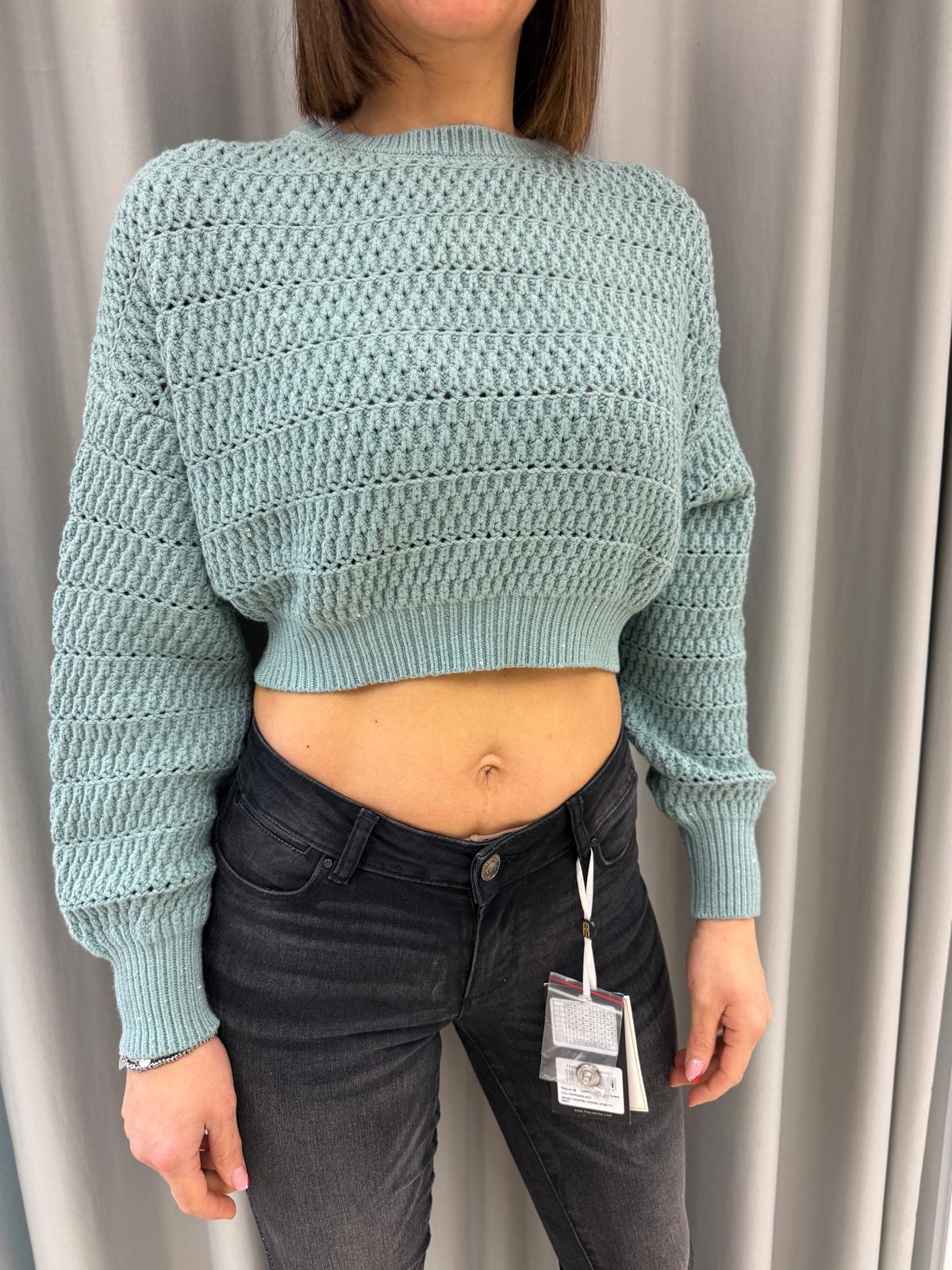 Maglia crop Donna - FRACOMINA FASHION - FS25WT7031K53801 - World Fashion