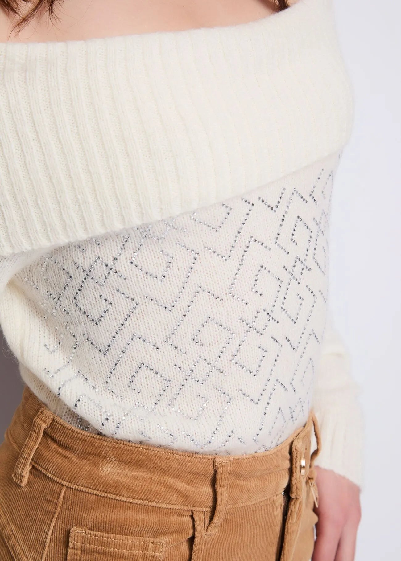 Maglia da donna con strass - GAUDI JEANS - 521BD53010 - World Fashion