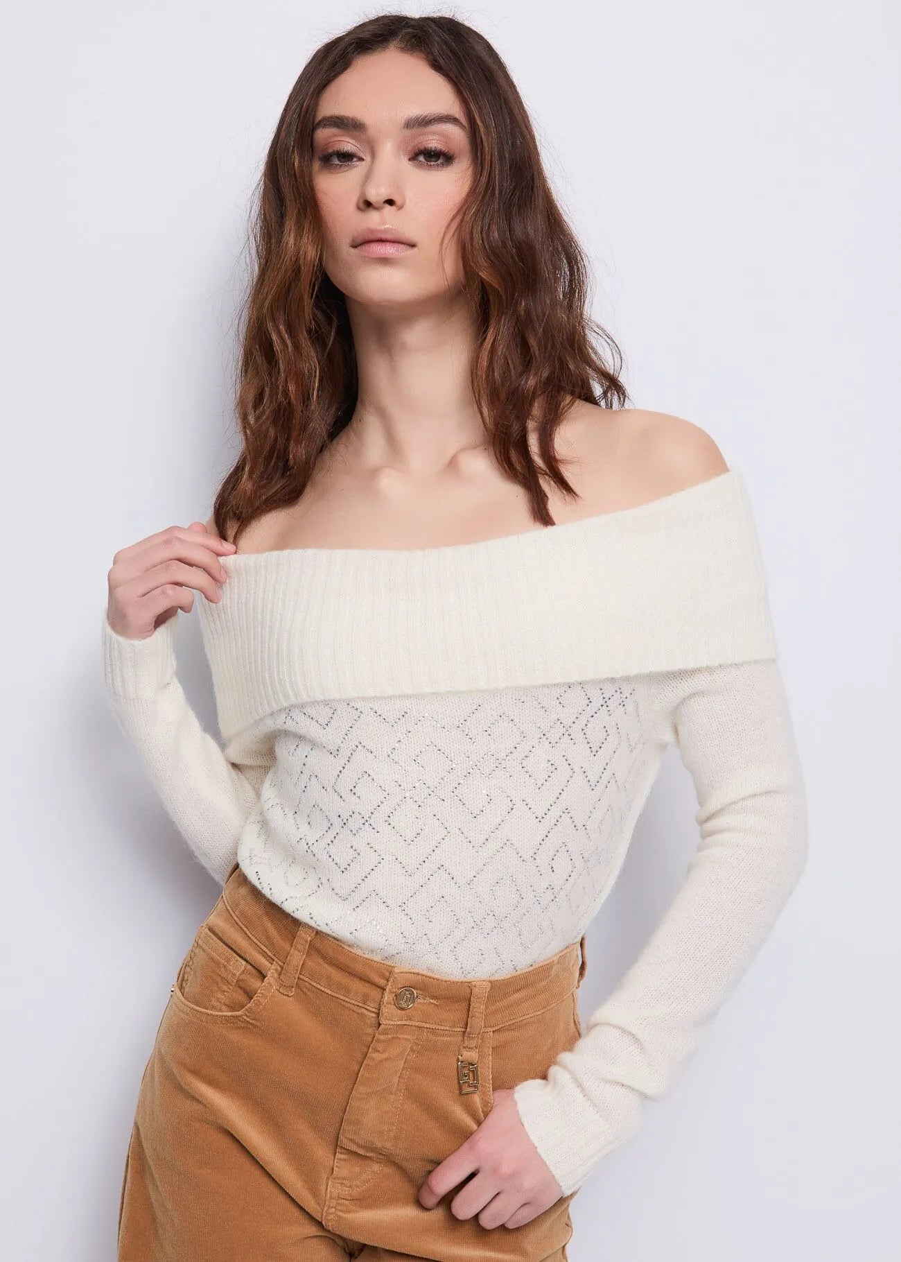 Maglia da donna con strass - GAUDI JEANS - 521BD53010 - World Fashion