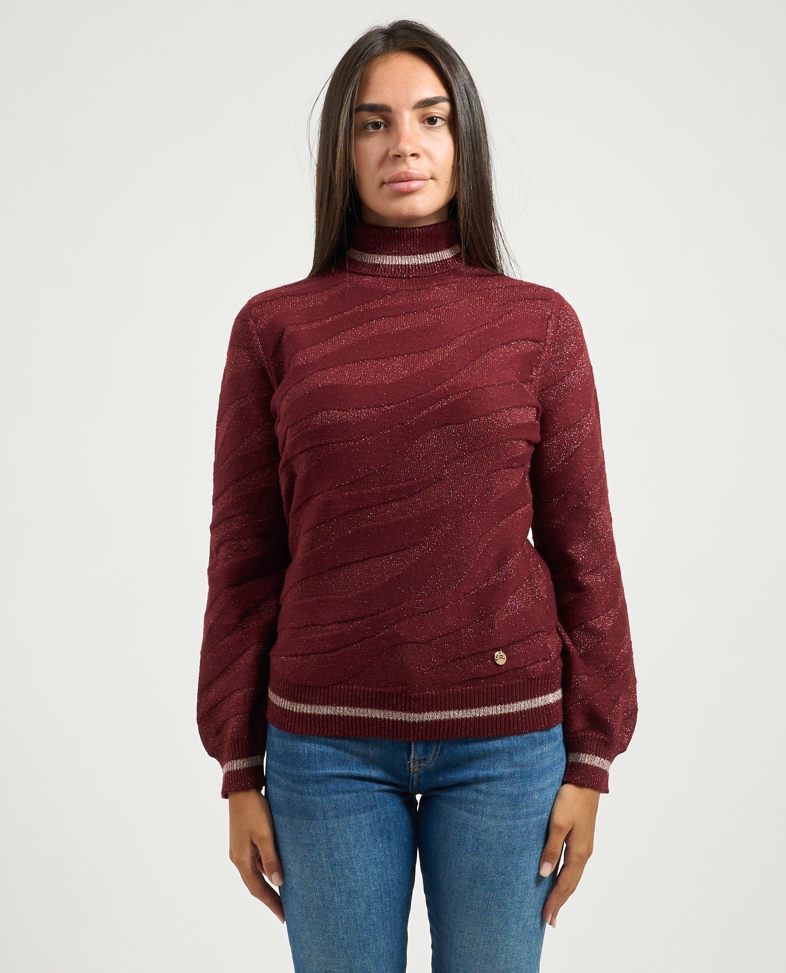 Maglia dolcevita. Donna - Yes Zee - World Fashion