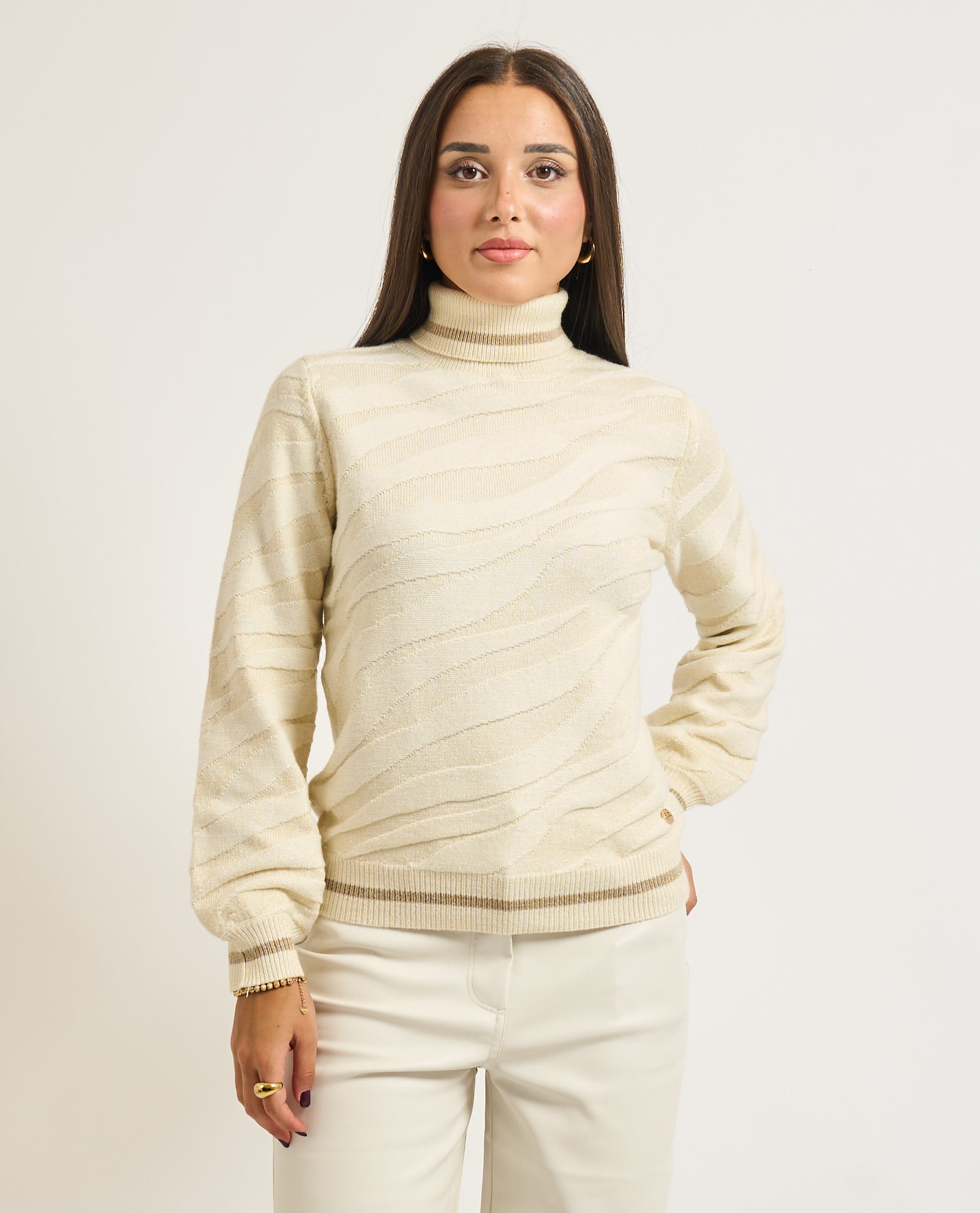 Maglia dolcevita. Donna - Yes Zee - World Fashion